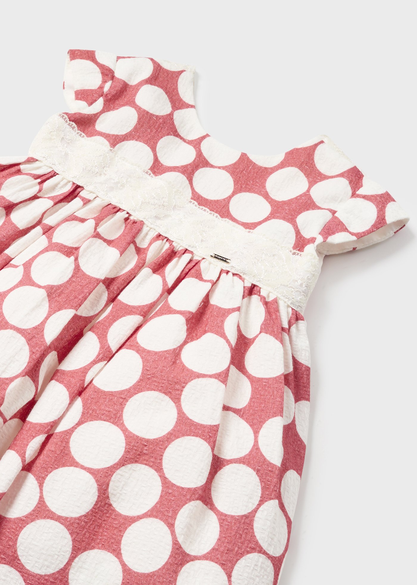 Baby jacquard dress polka dots