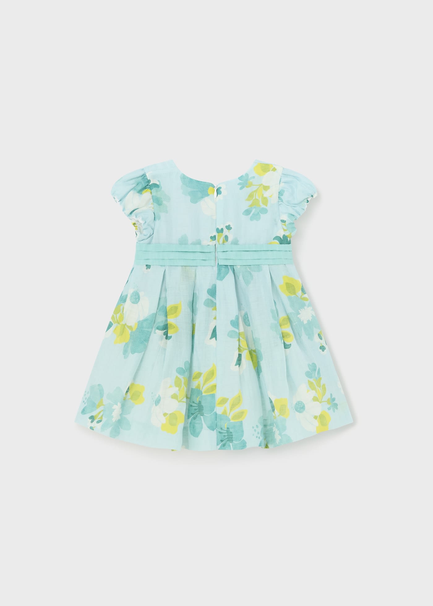 Vestito fiori lino neonata