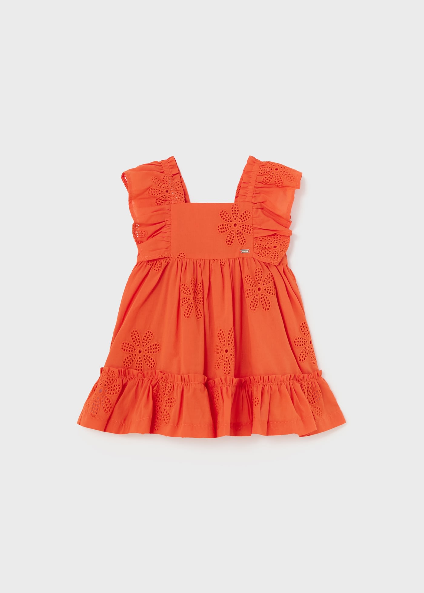 Robe brodée à volants bébé