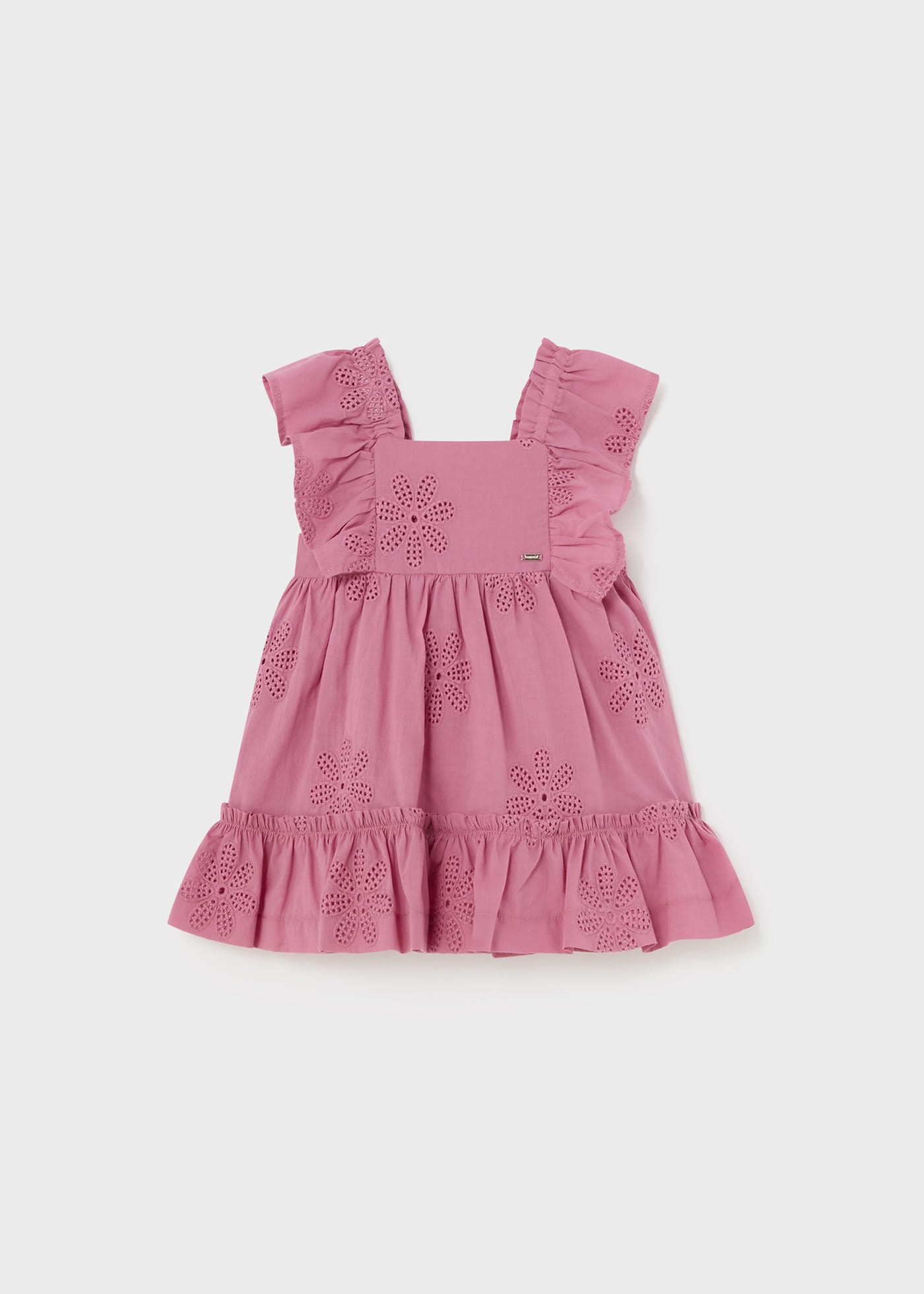 Robe brodée à volants bébé