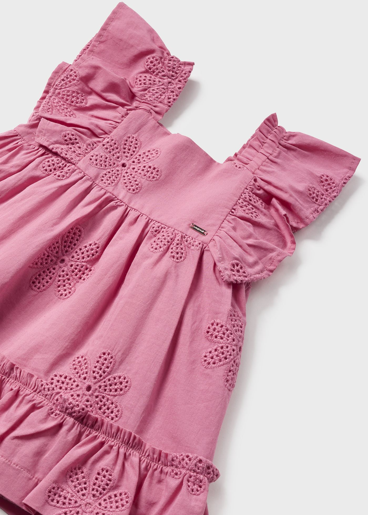 Baby embroidery ruffled dress