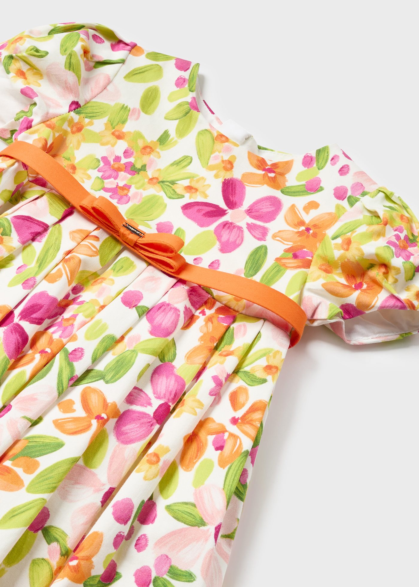 Vestito stampato satinato satin neonata