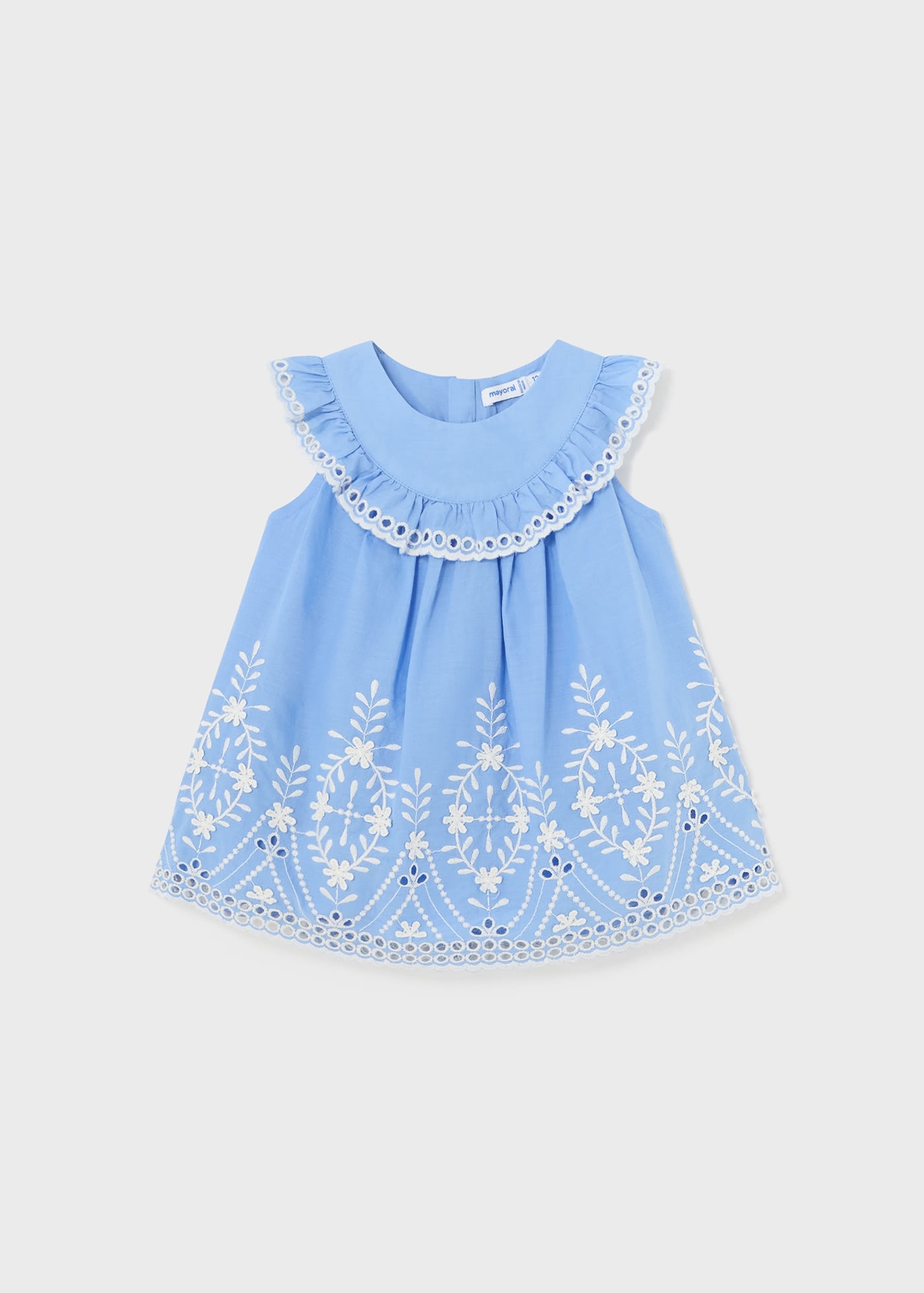 Baby embroidery poplin dress