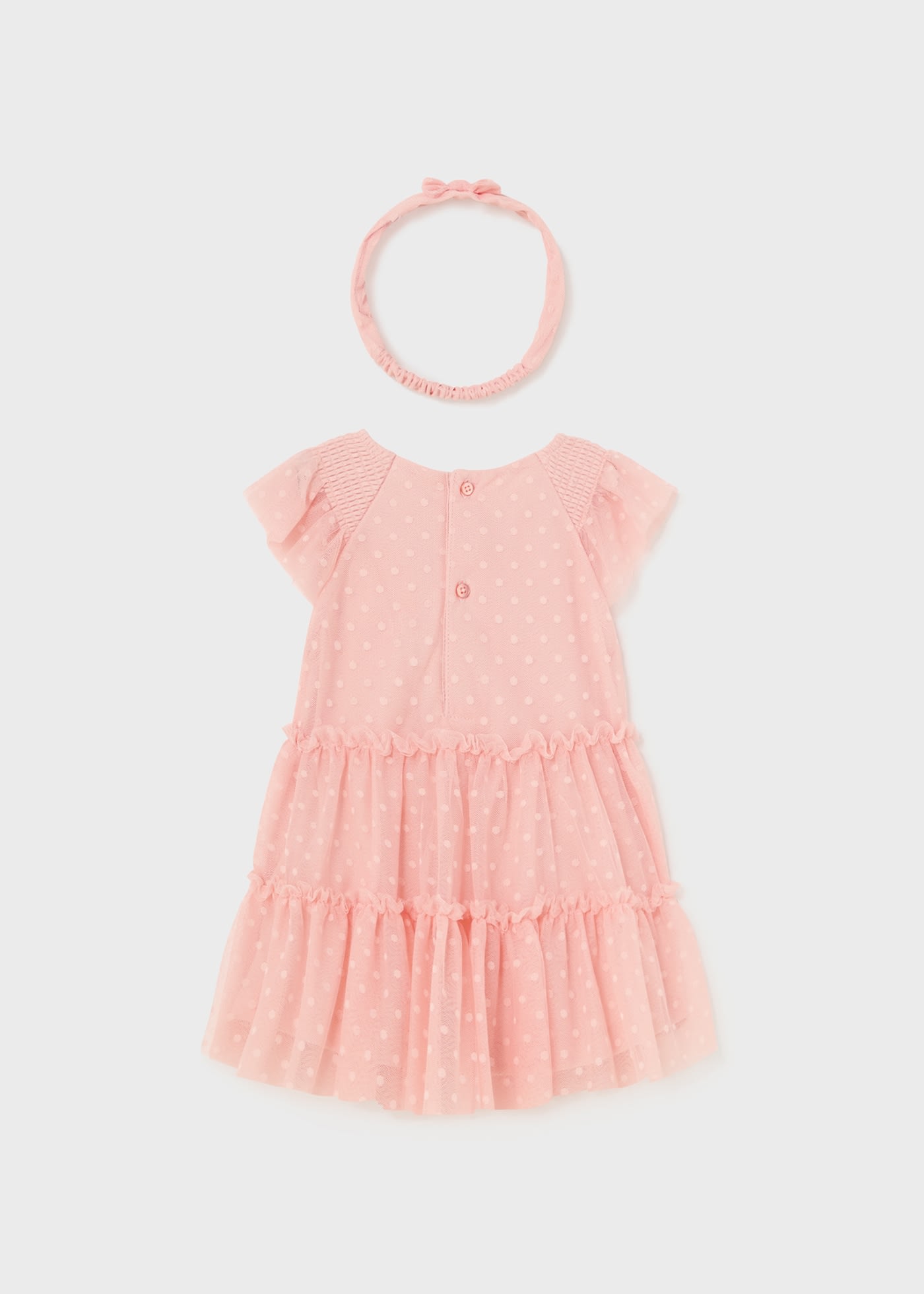 Baby tulle plumeti dress with headband