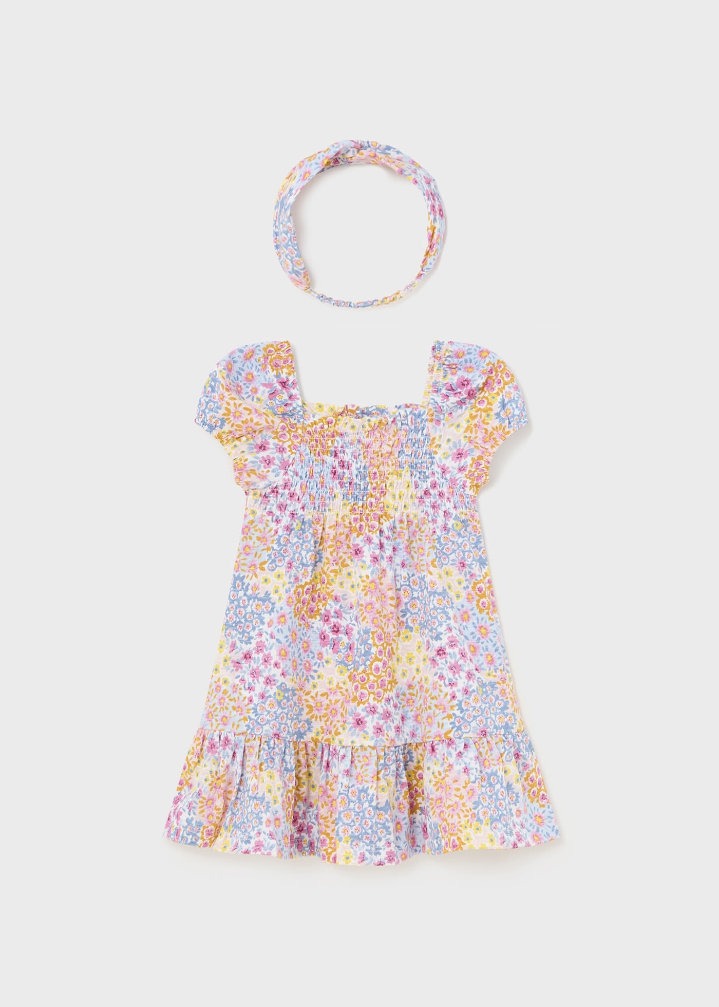 Baby Print Dress with Headband Better Cotton
