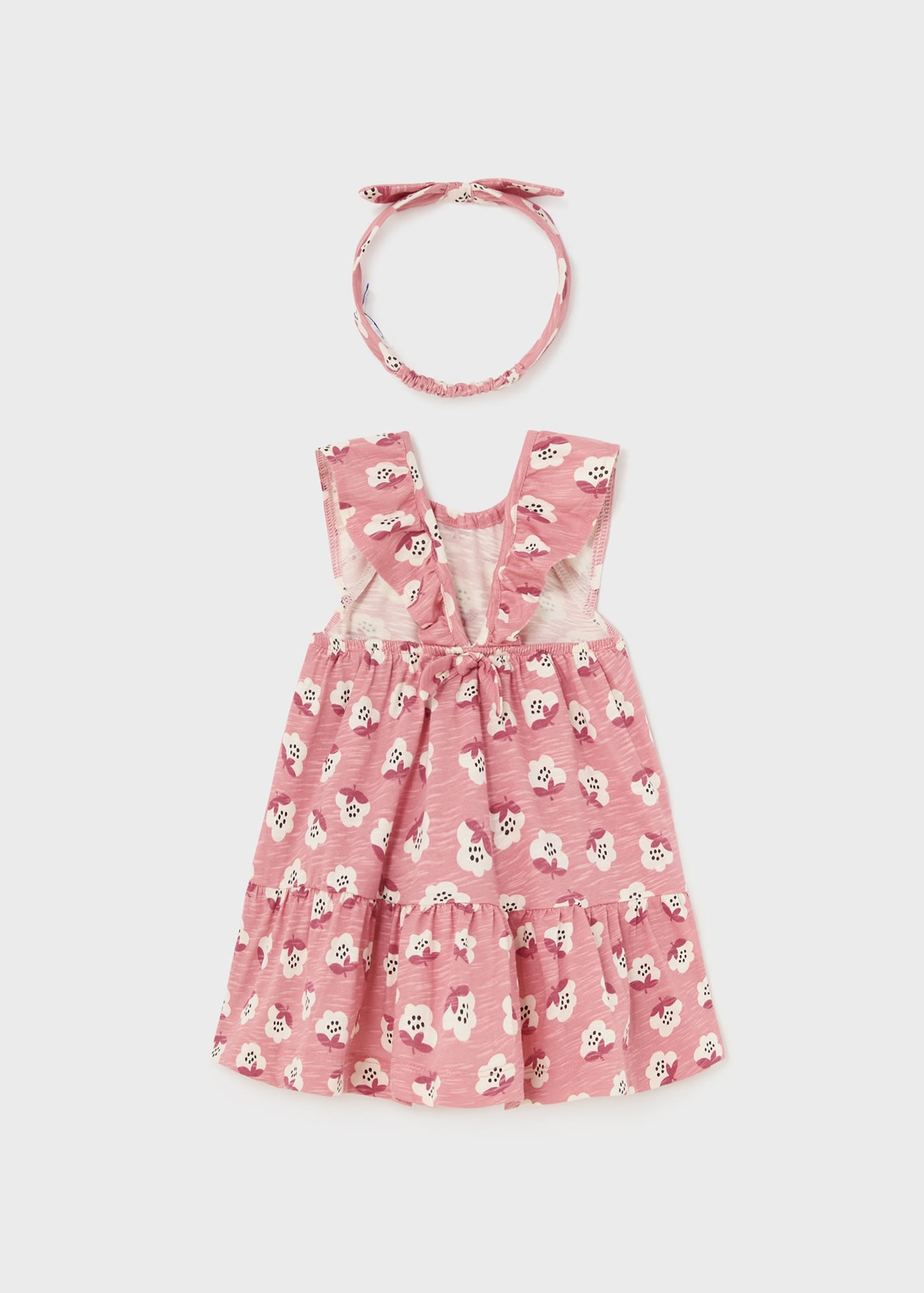 Kleid mit Haarband gemustert Better Cotton Baby