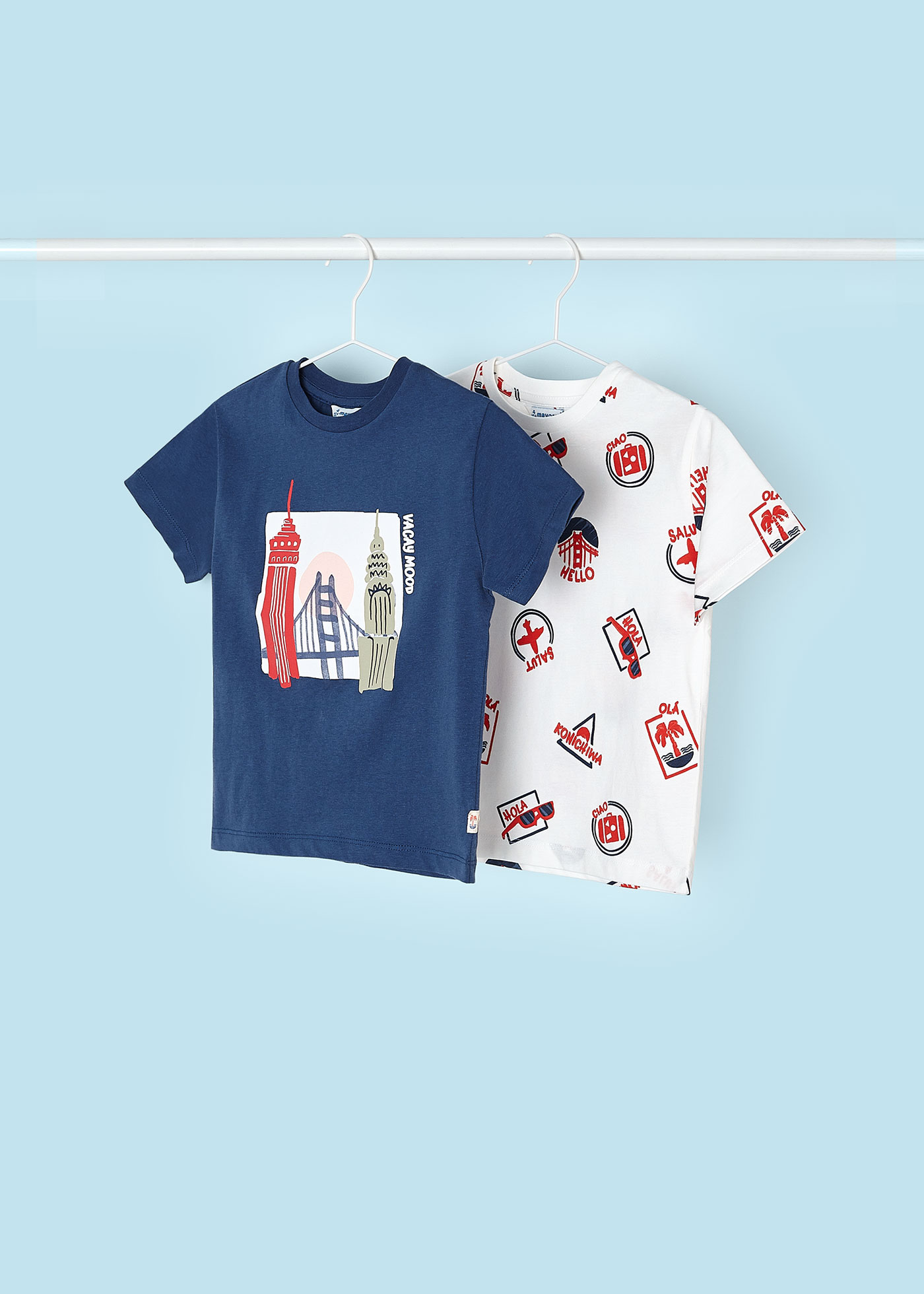 2er Set T-Shirts Muster Better Cotton Jungen