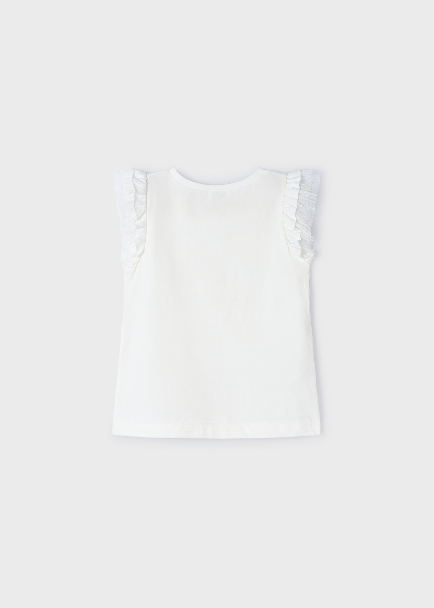 Girl tulle flower top