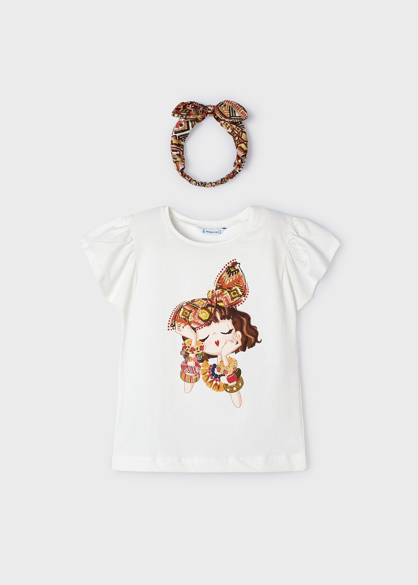 Girl top with headband Better Cotton