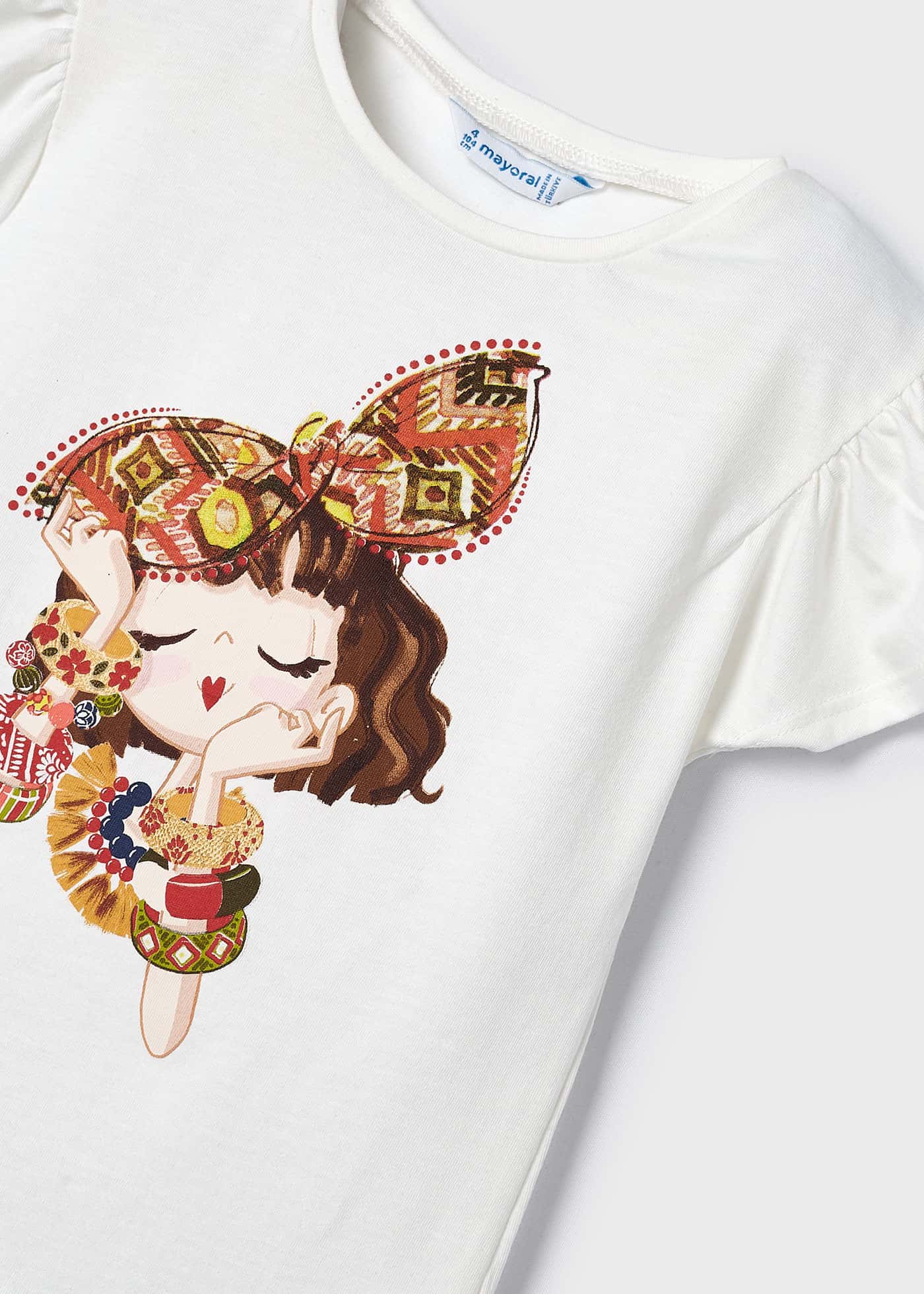 Girls t-shirt with headband Better Cotton
