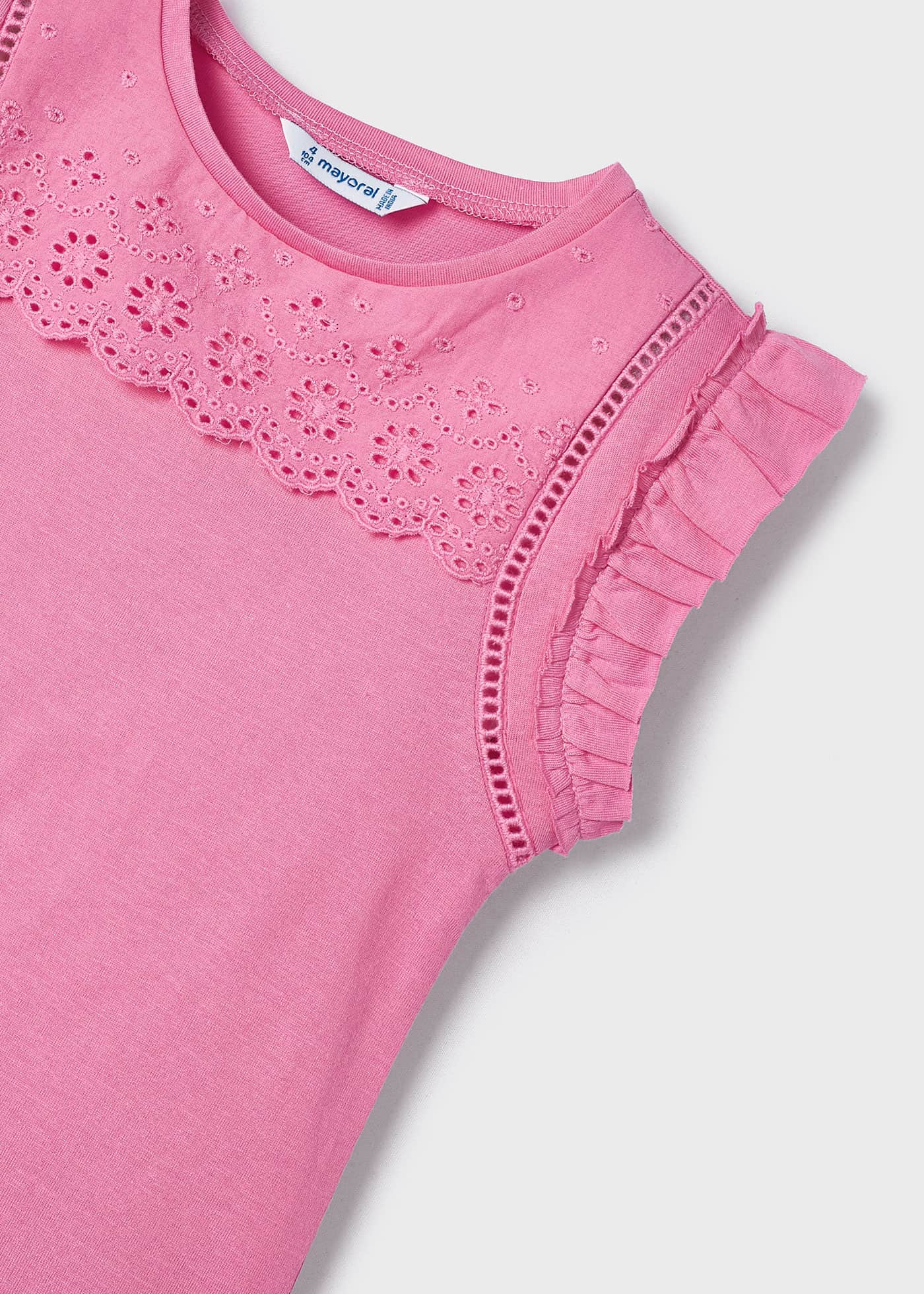 Maglietta traforata Better Cotton bambina