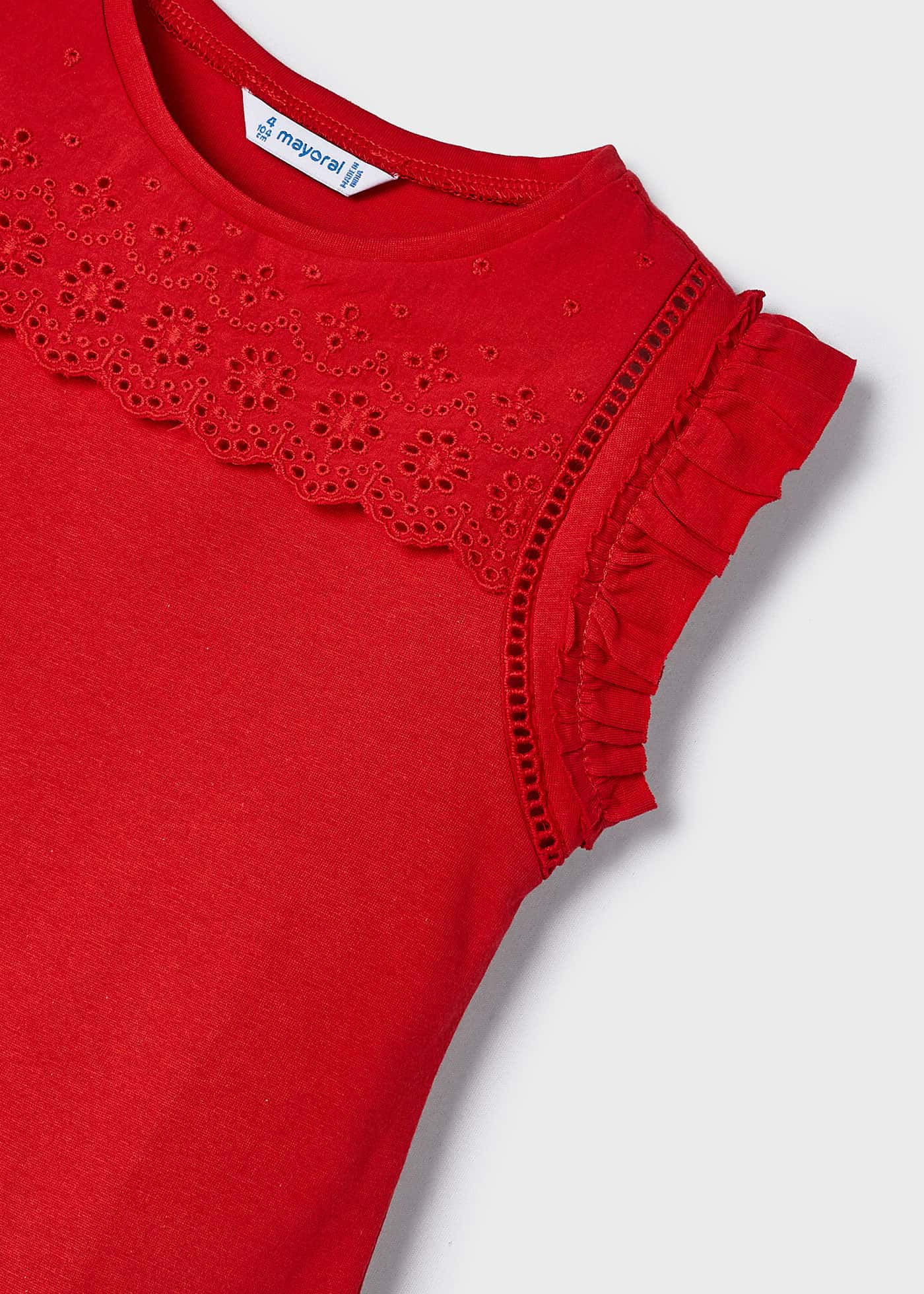 Girls eyelet t-shirt Better Cotton