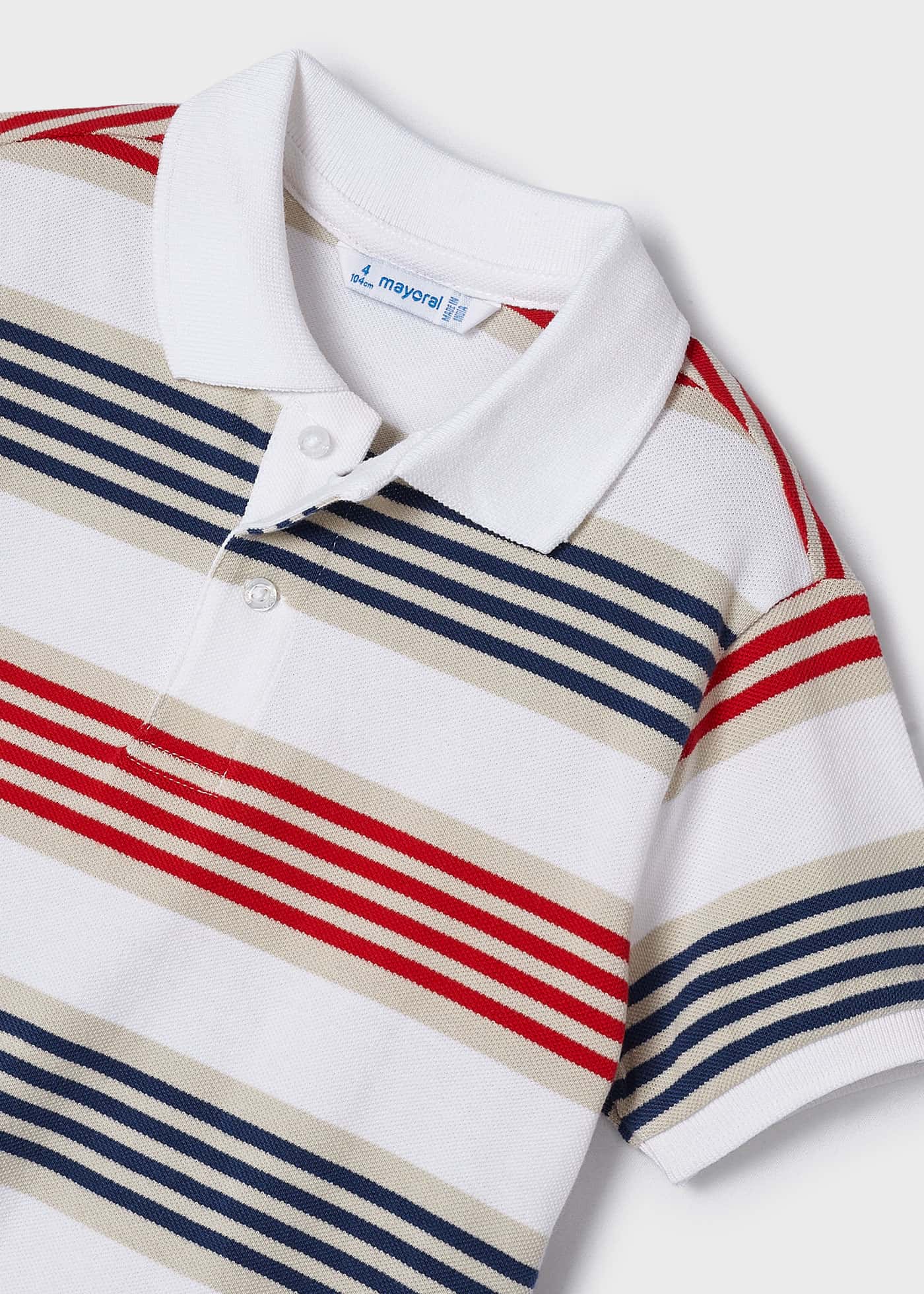 Boys striped polo shirt Better Cotton