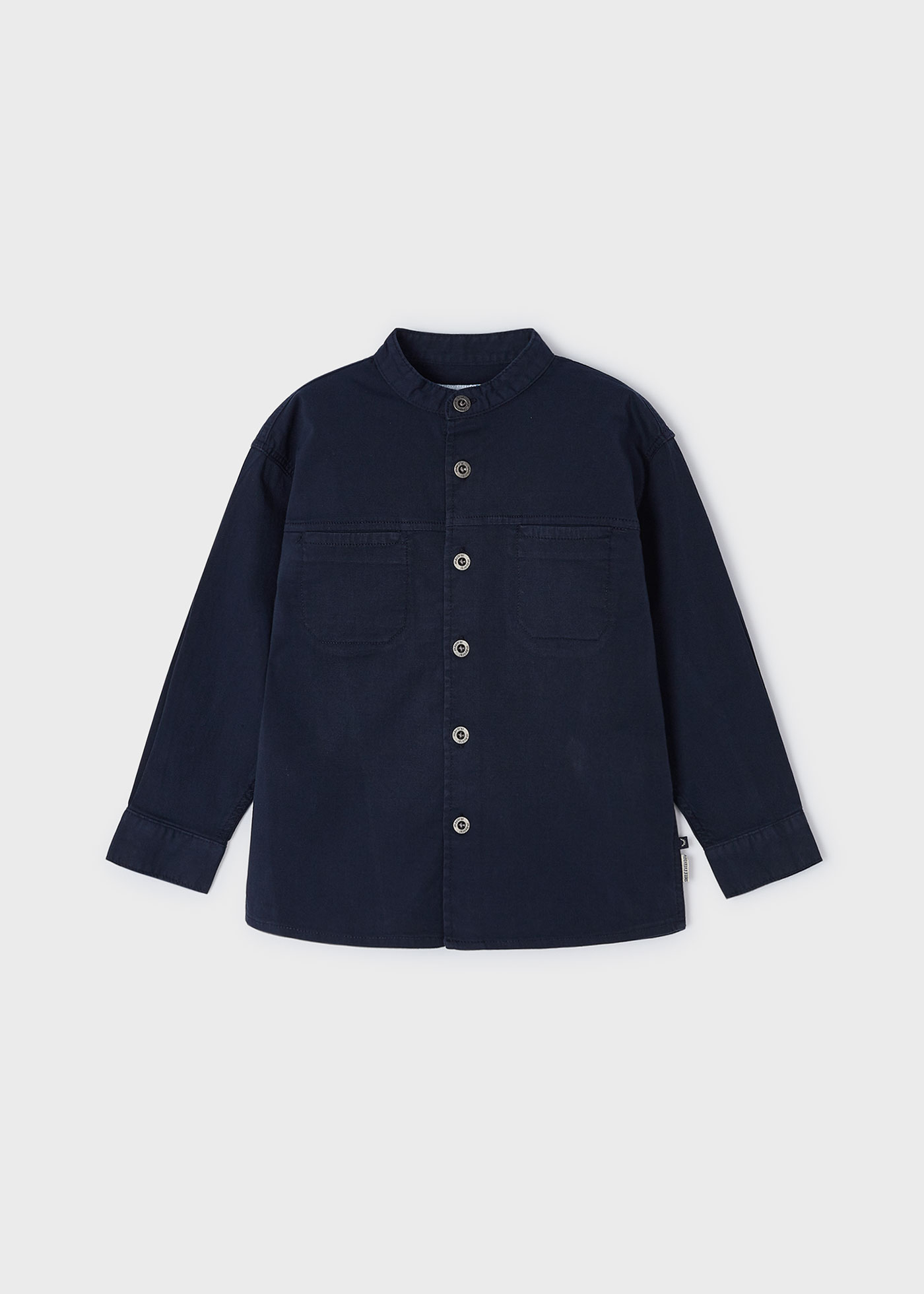 Boys mandarin collar overshirt Better Cotton