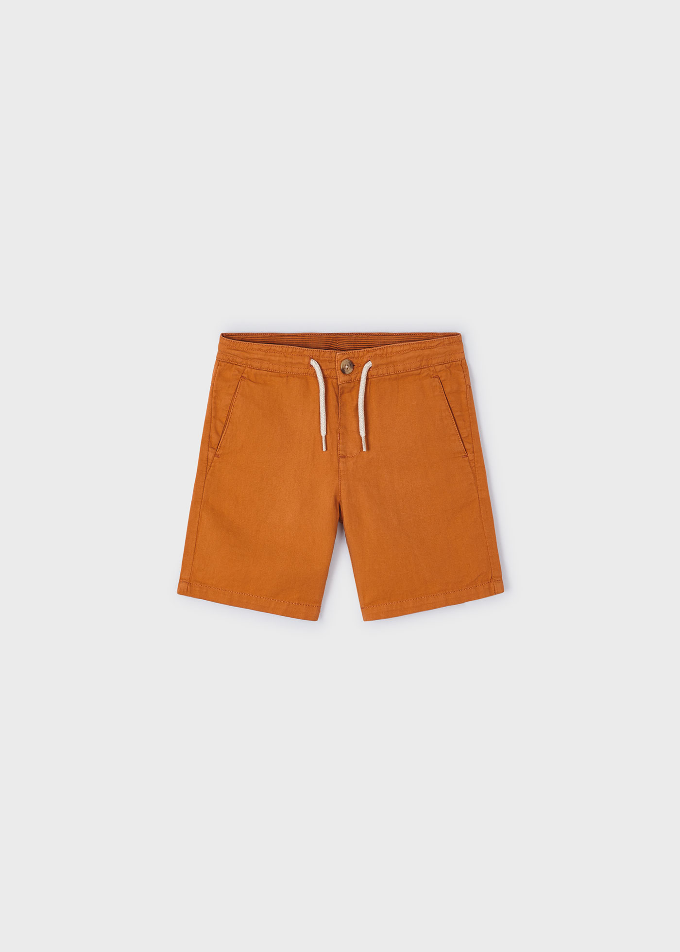 Boy Linen Bermuda Shorts