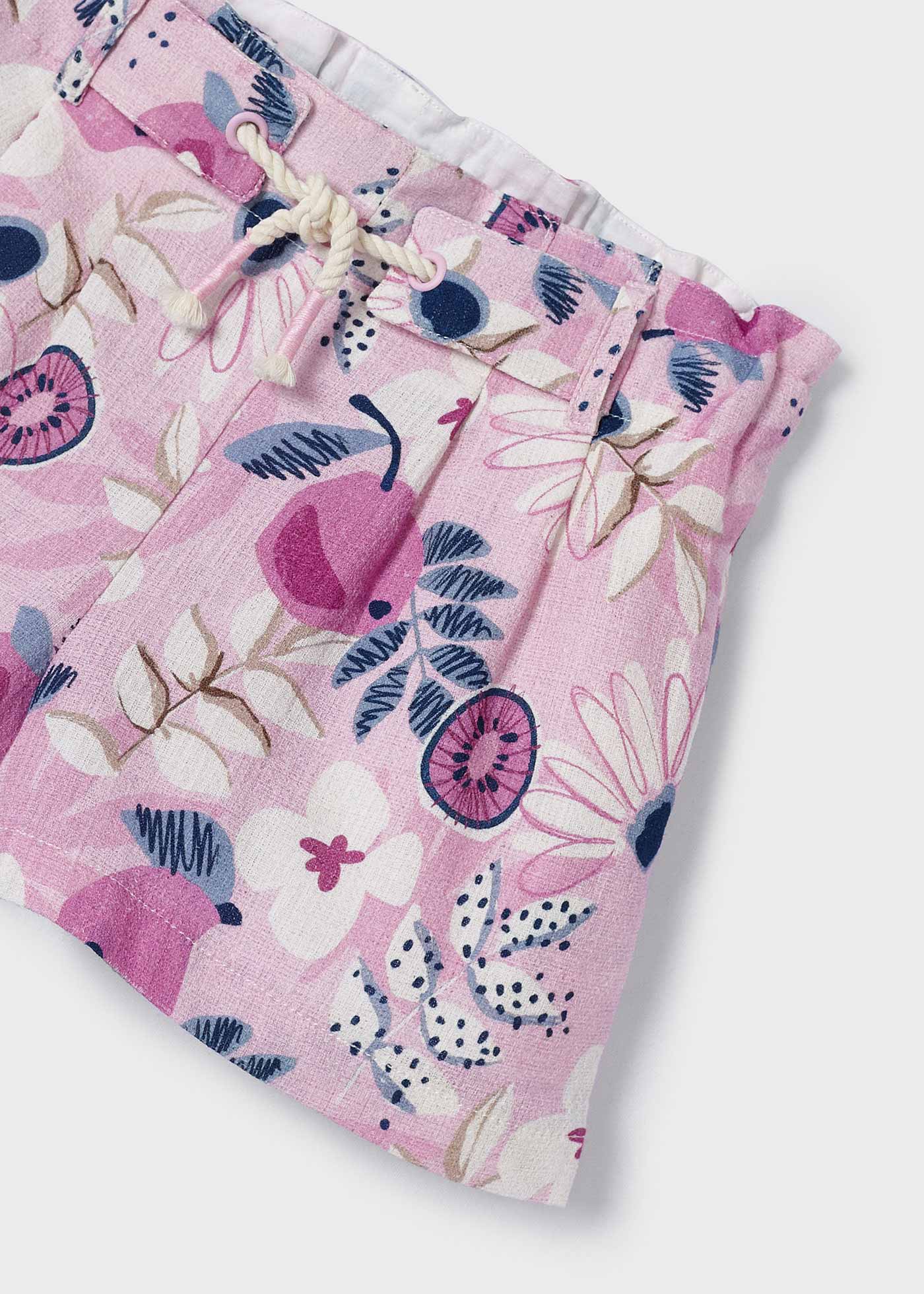 Girls printed shorts Mauve | Mayoral ®