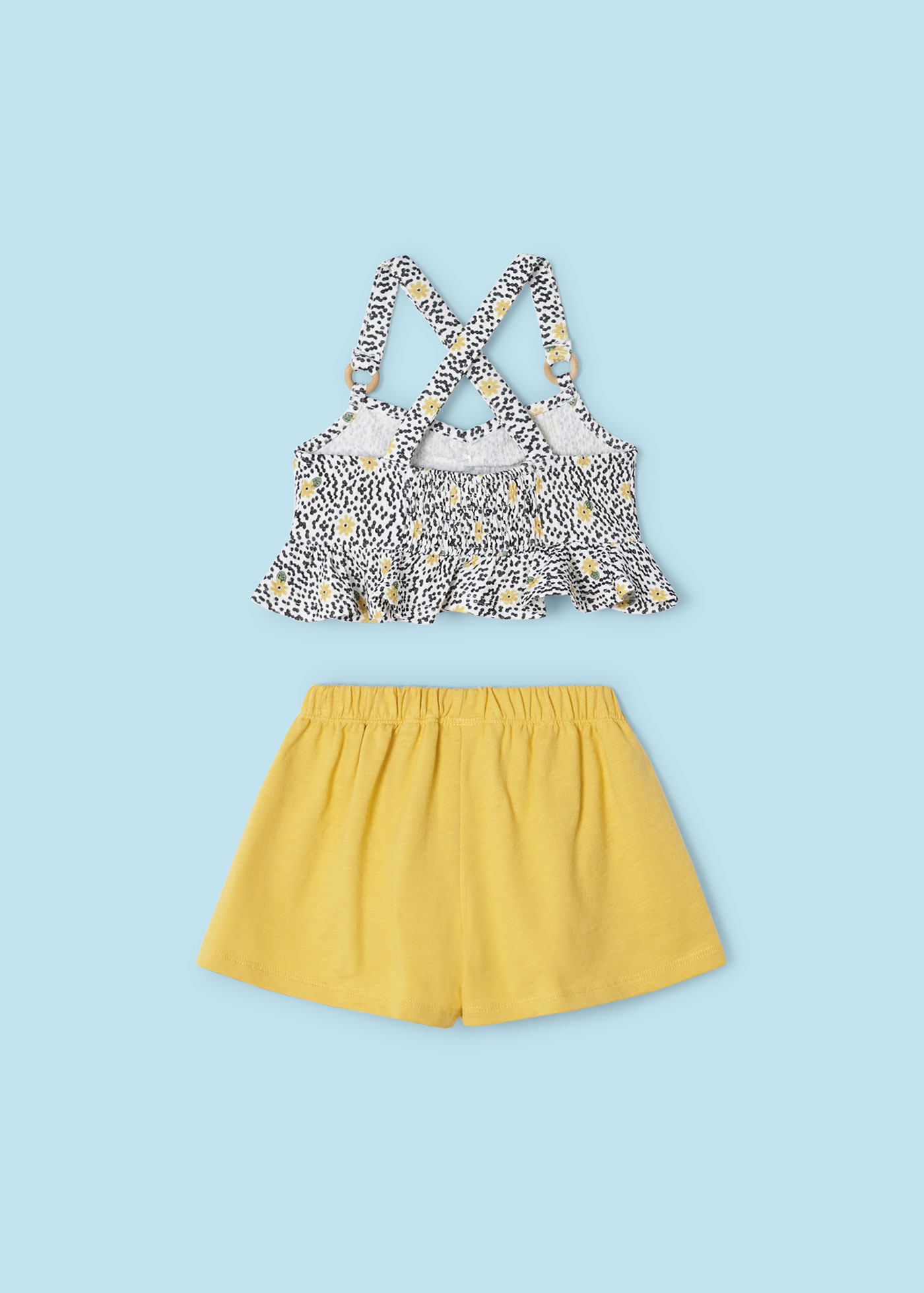 Conjunto 2 piezas top estampado niña