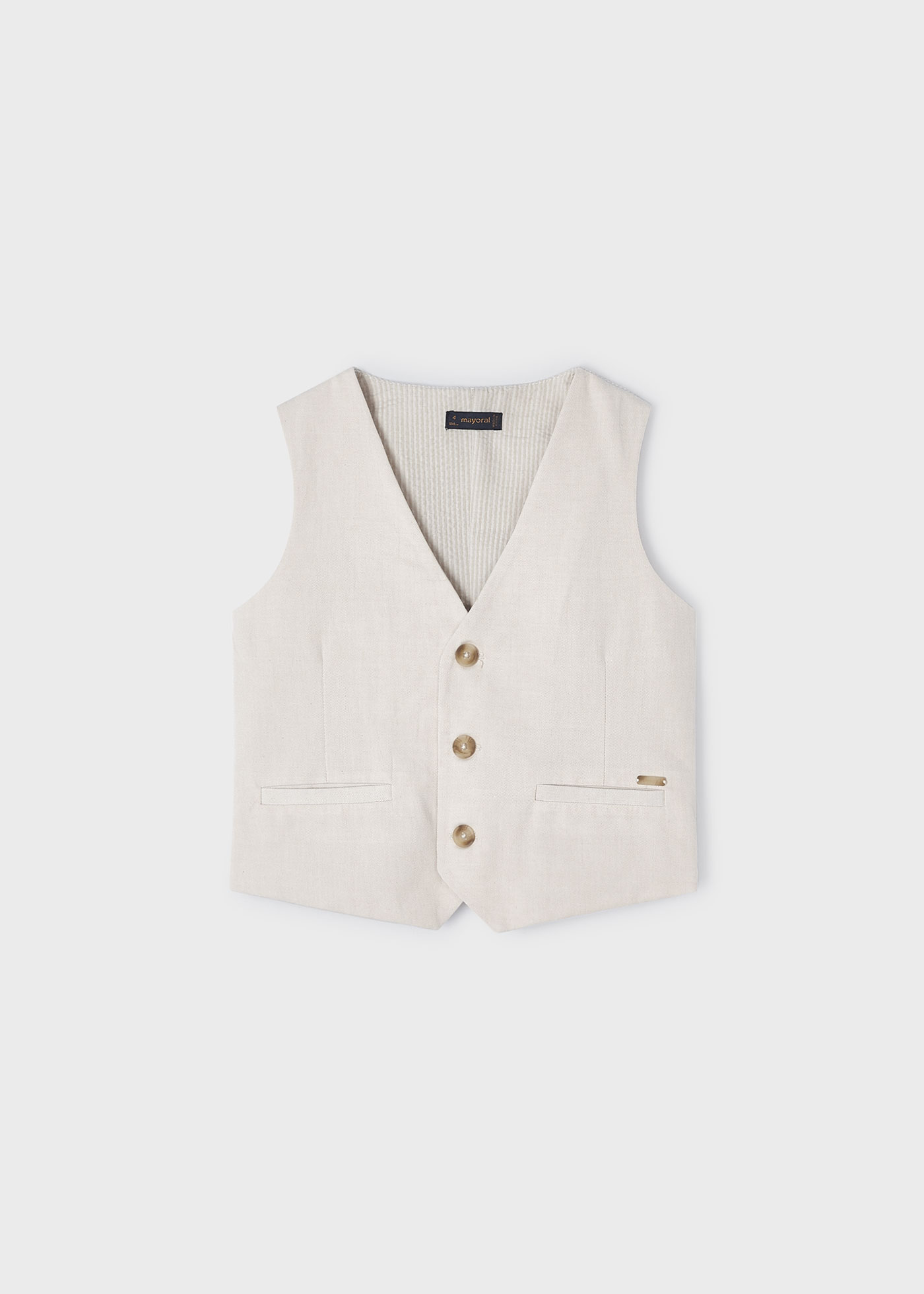 Boy Linen Waistcoat