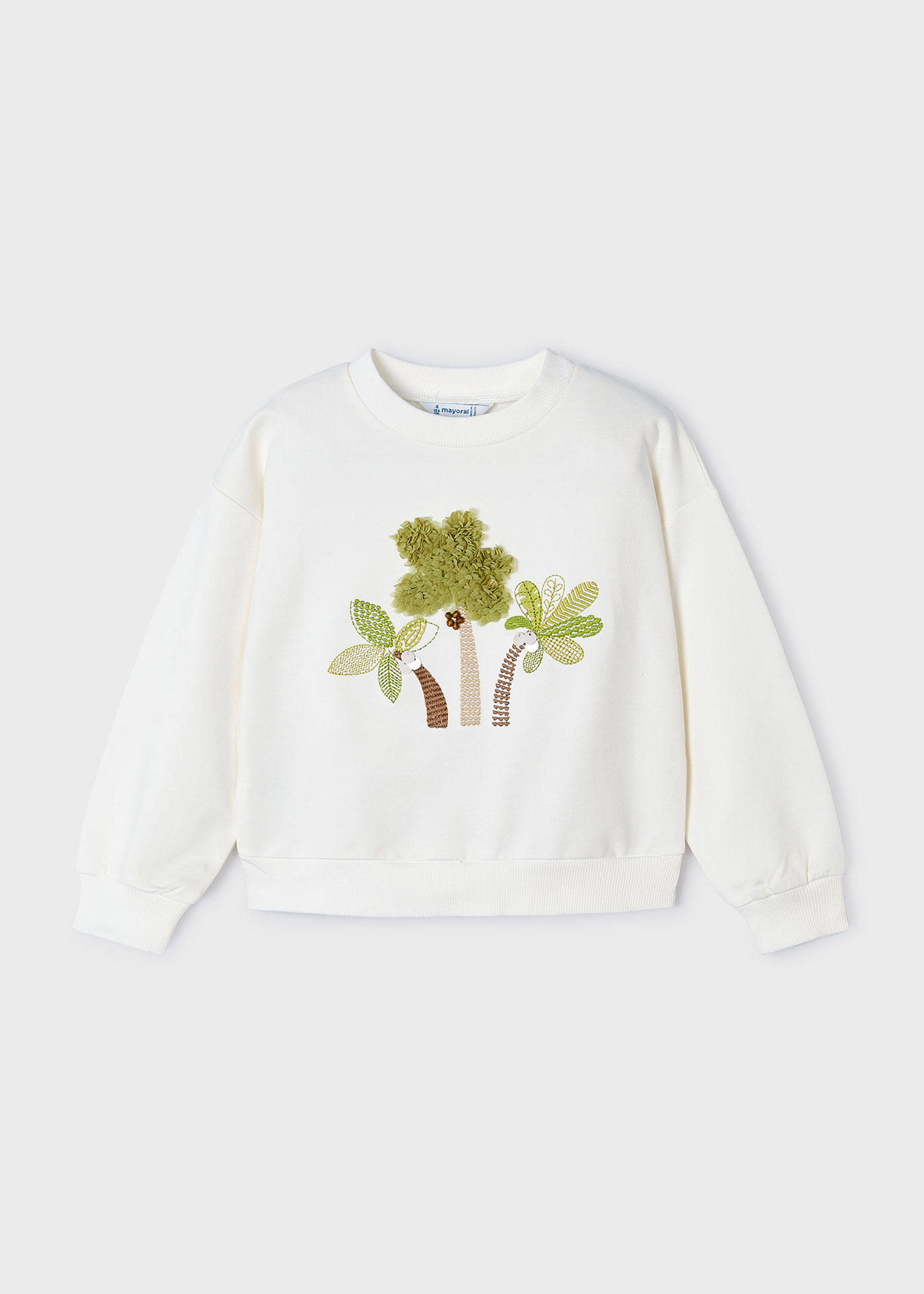 Girls sweatshirt embroidered detail Better Cotton