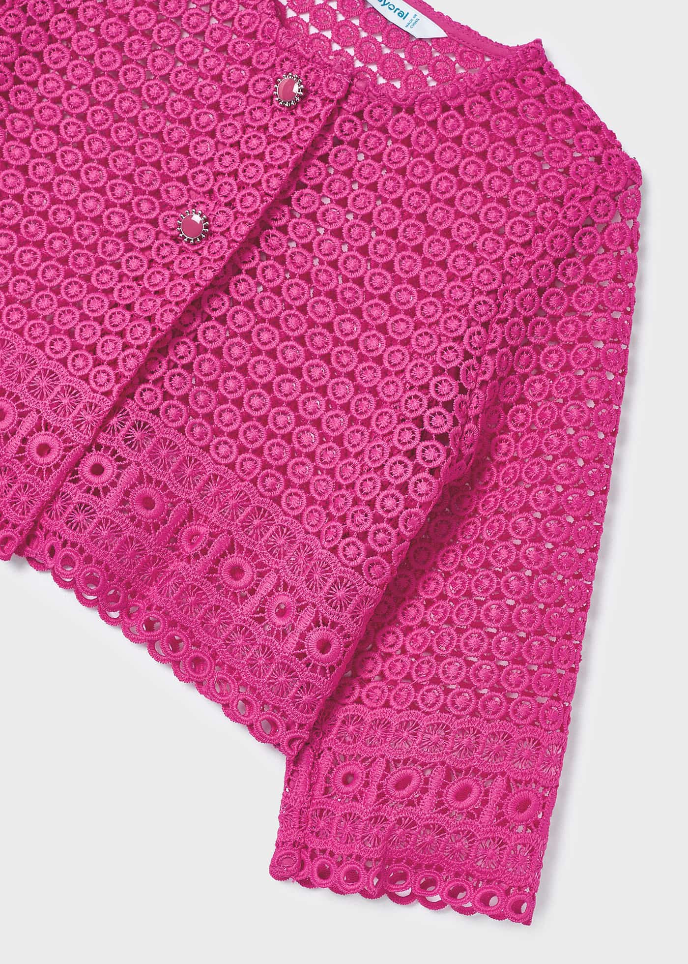 Chaqueta guipur niña