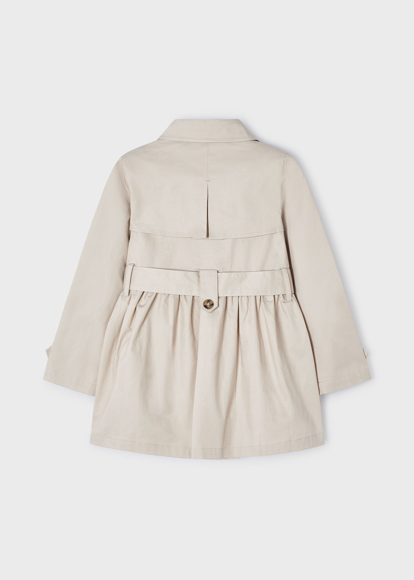 Girl tie trench coat