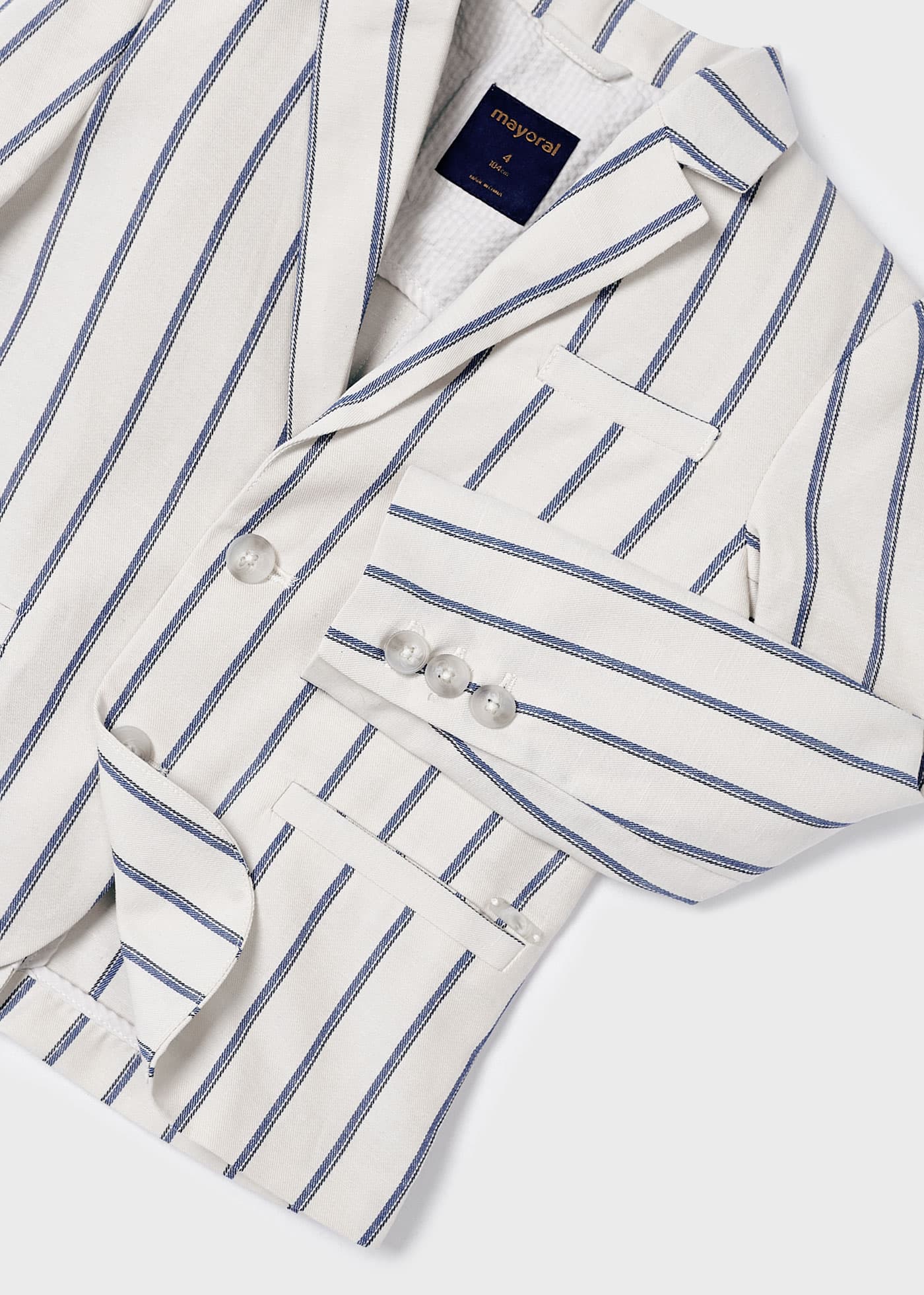 Boy Striped Linen Blazer