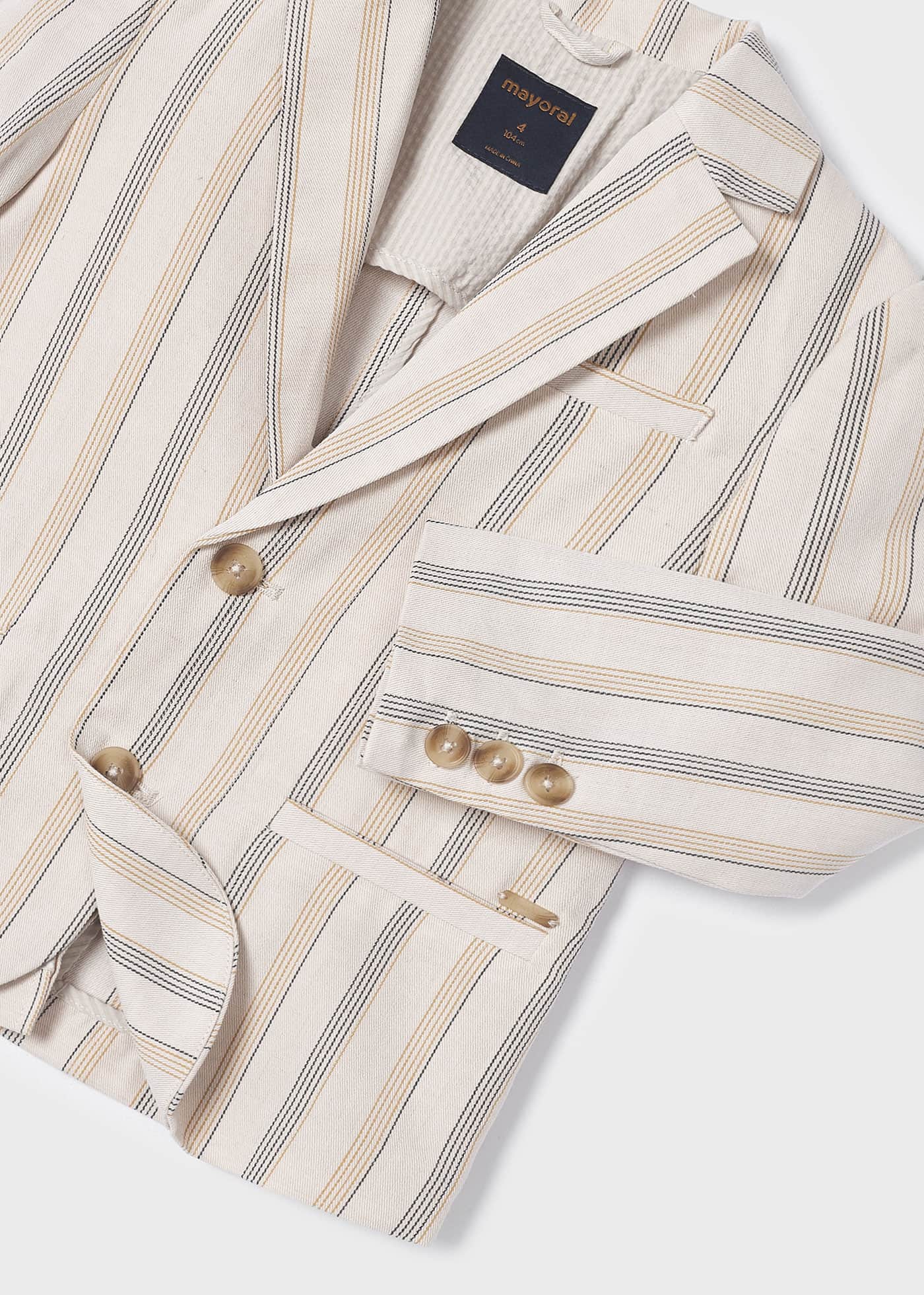 Boys striped linen blazer