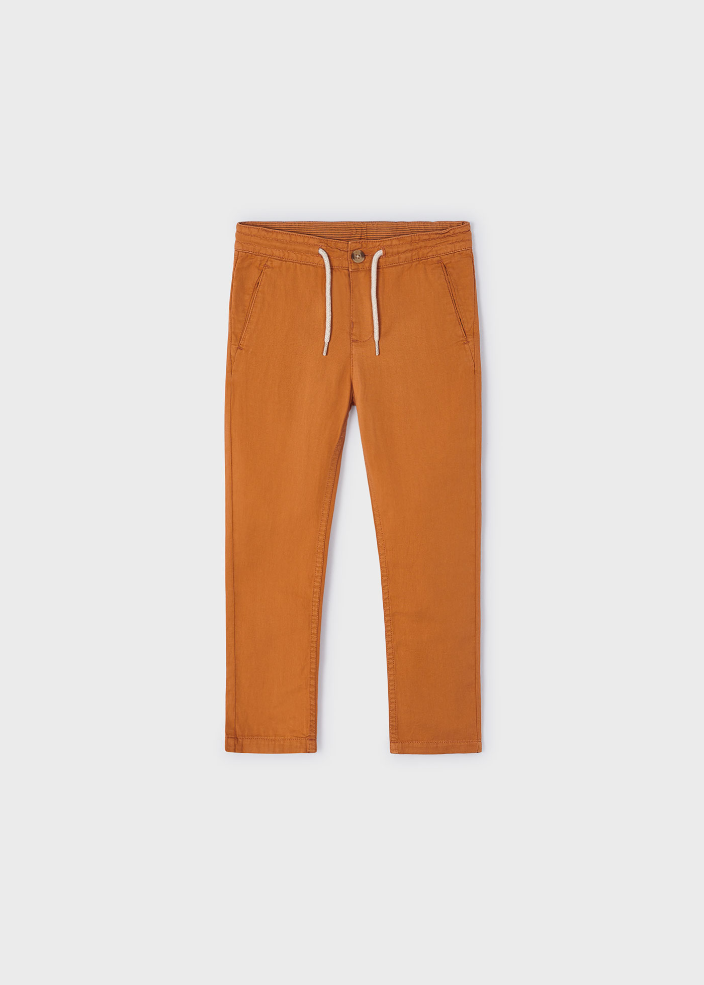 Pantalon chino regular en lin garçon