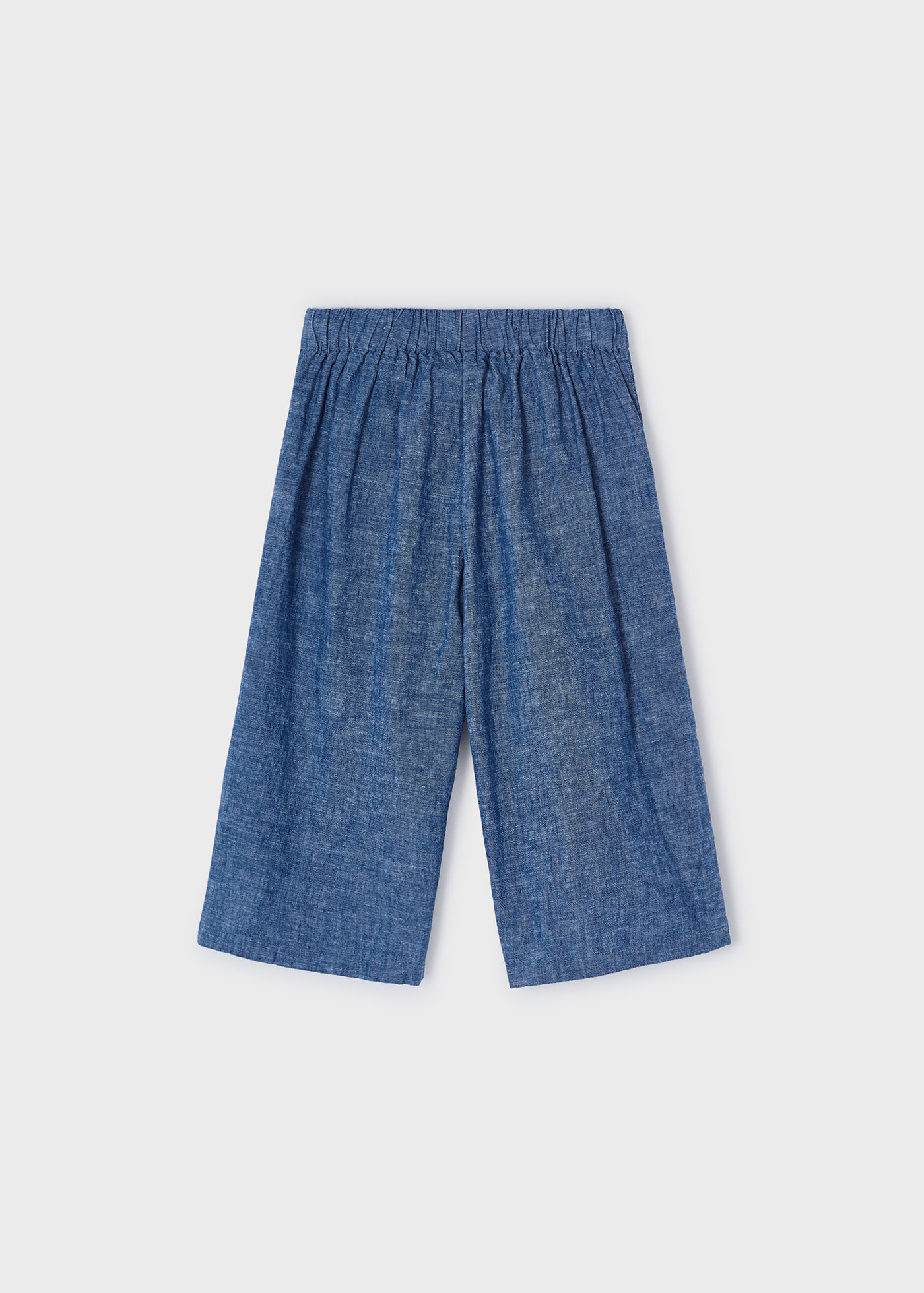 Girls linen cropped pants