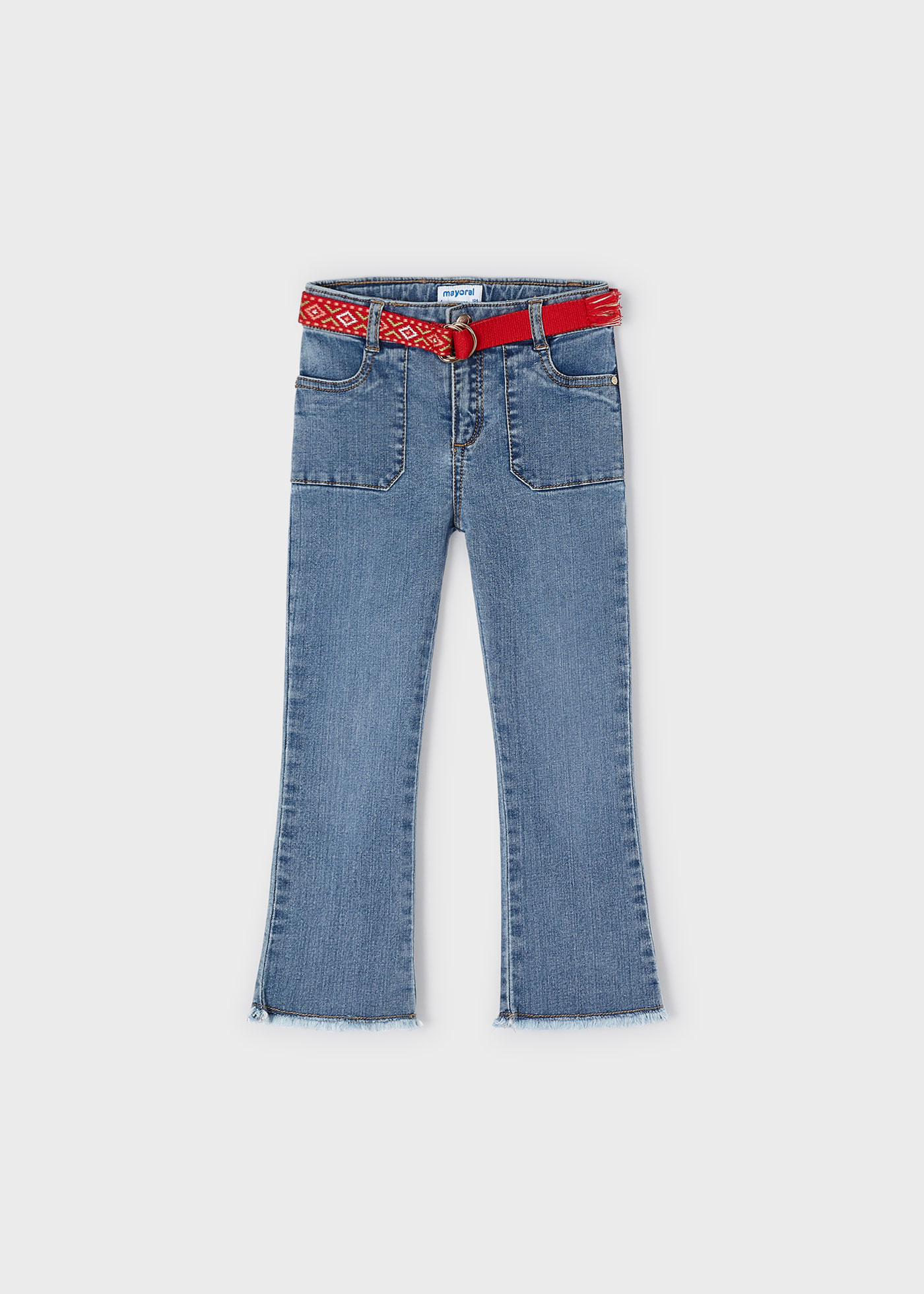 578 Mayoral Tween/Teen Girls Basic Denim Jeans, Pull on Waistband