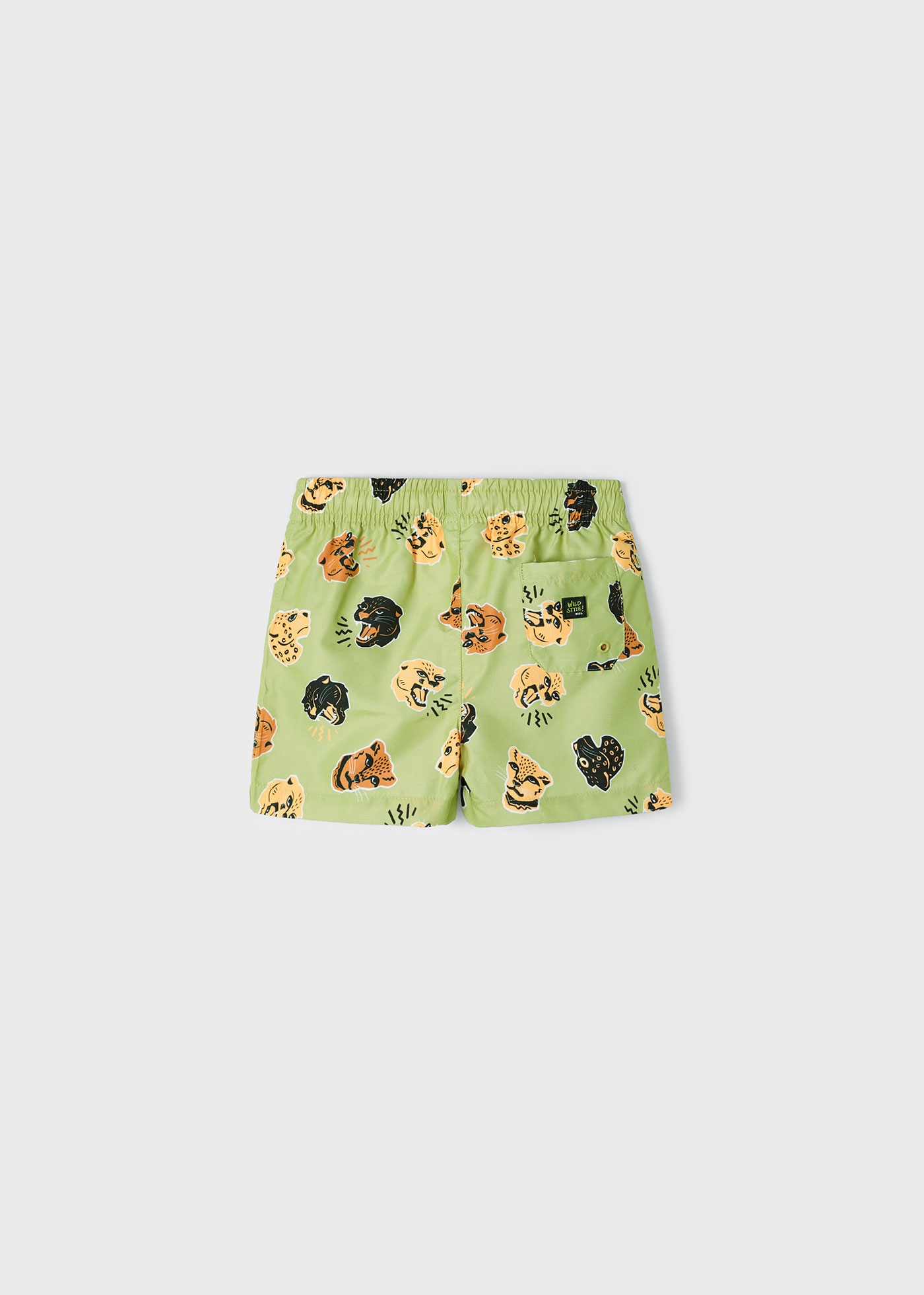 Boys swim trunks animals print recycled polyester