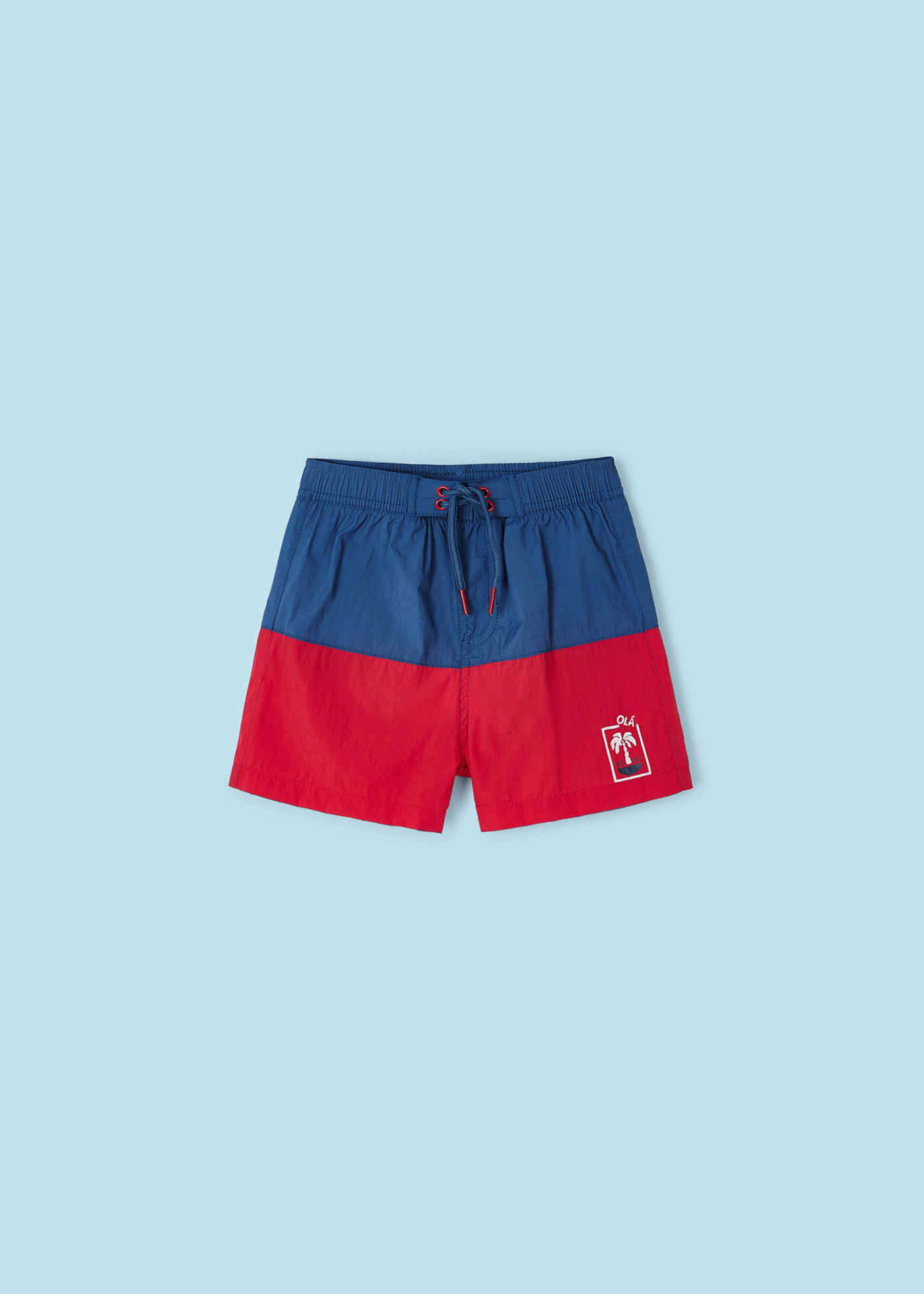 Boy Block Colour Bermuda Swim Shorts