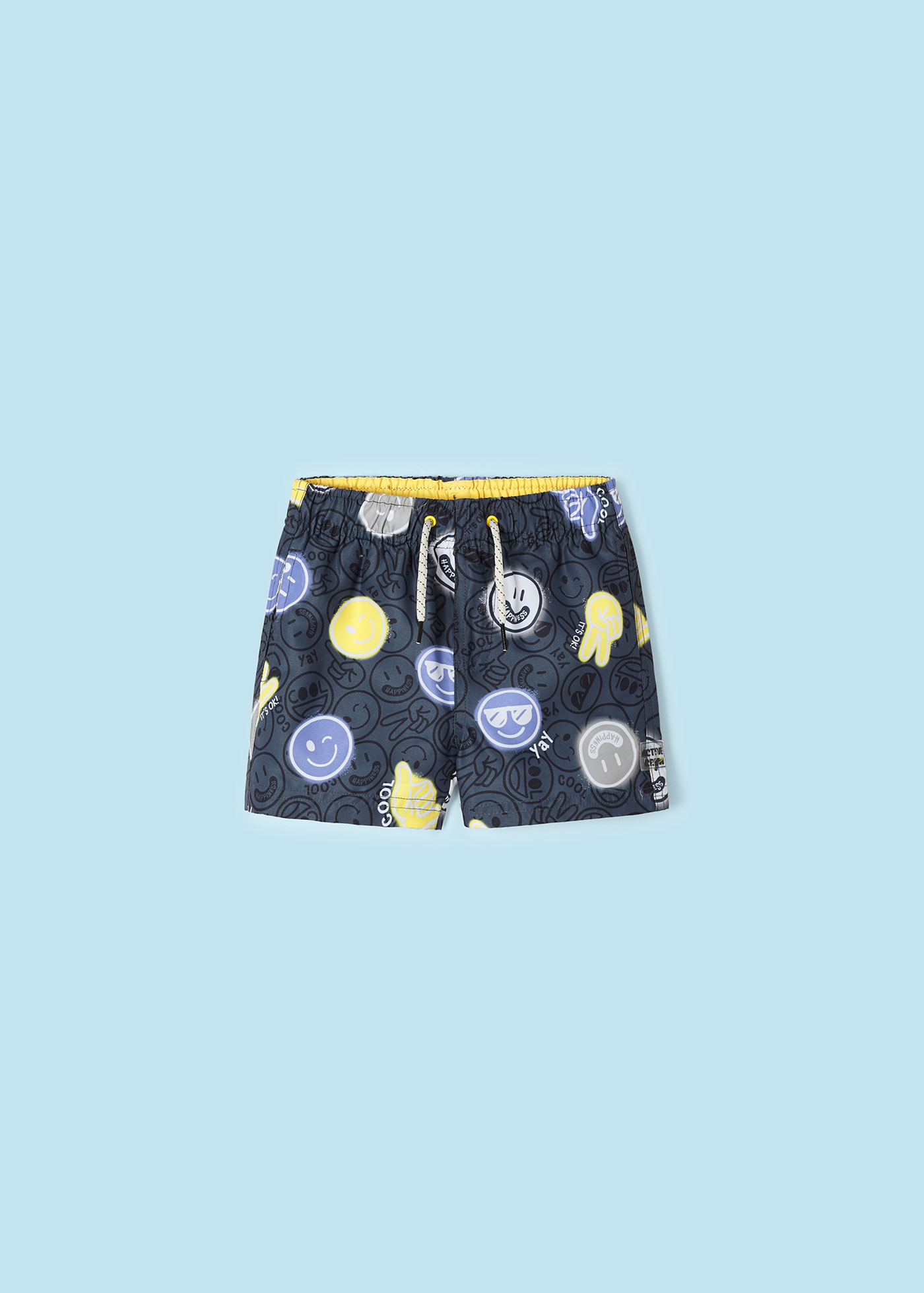 Boys printed swim trunks recycled polyester