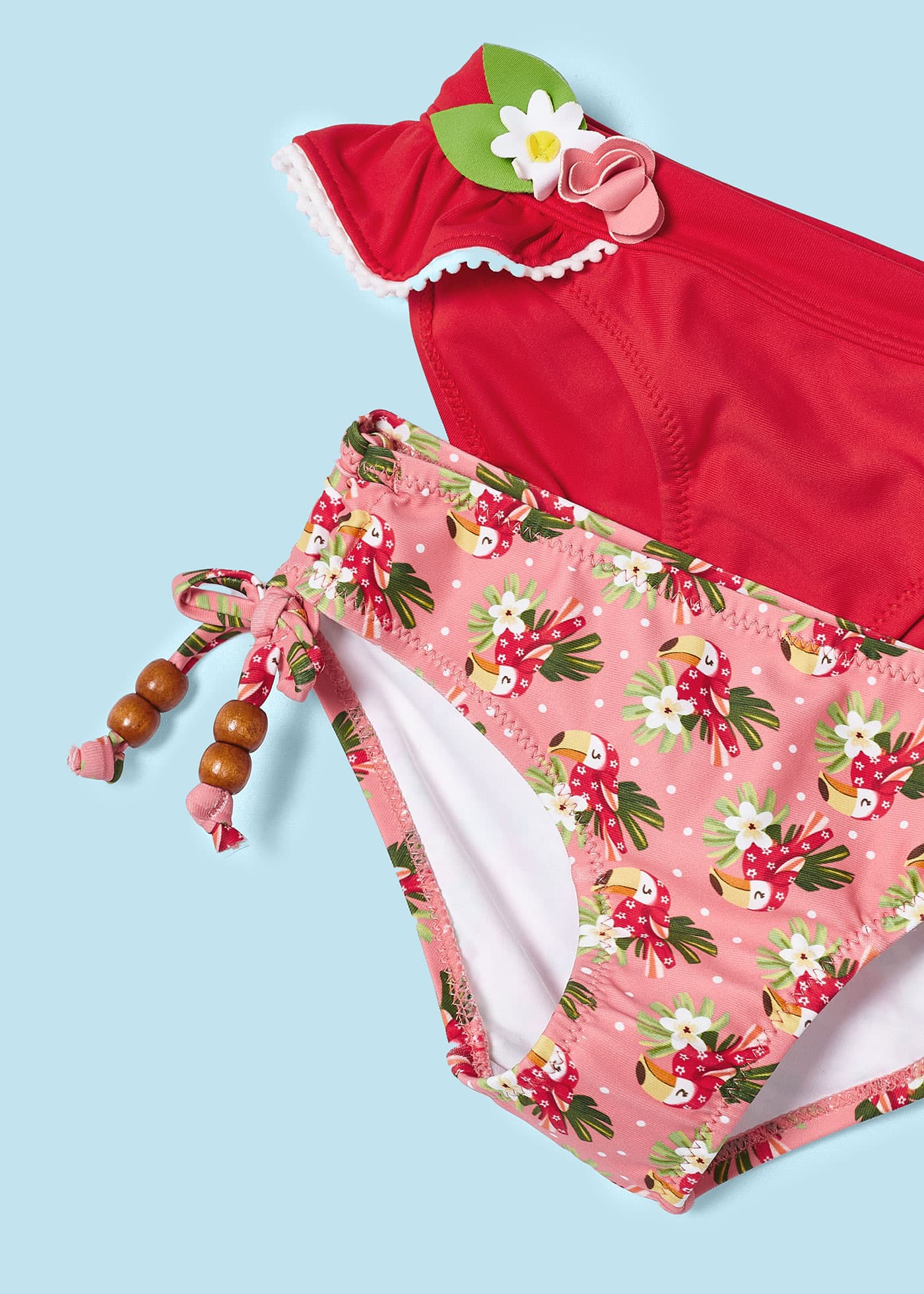 Set 2 costumi modello culotte bambina