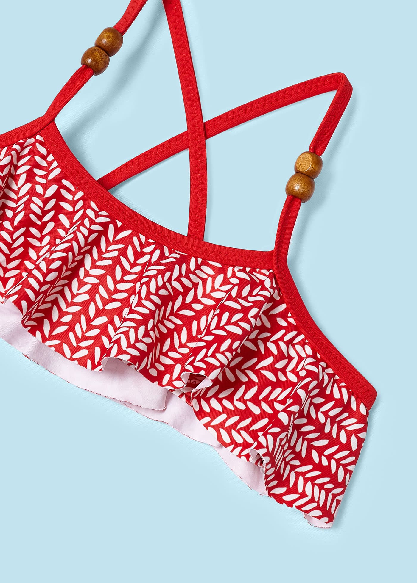 Girls ruffled bikini set