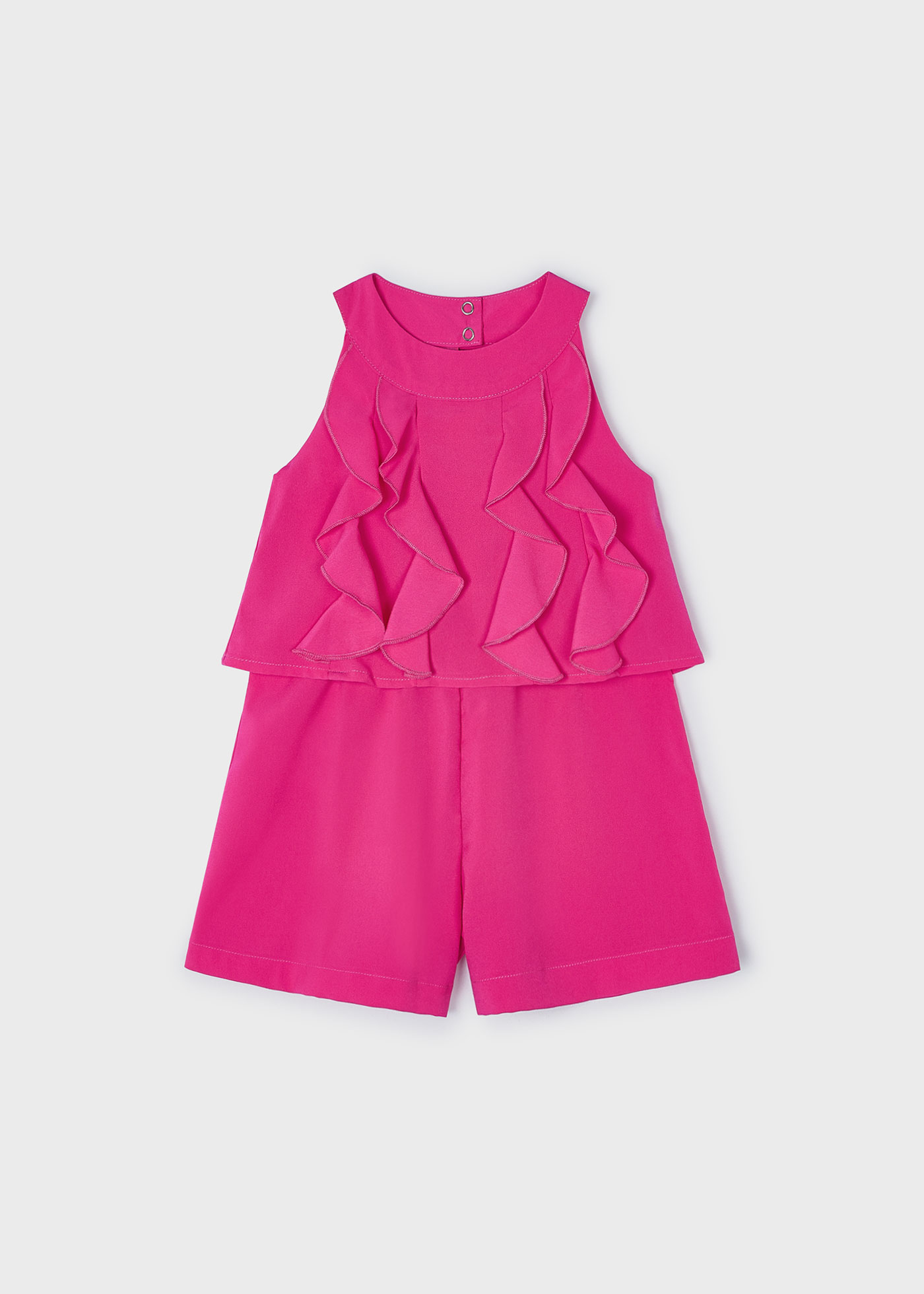 Girl Ruffle Crepe Playsuit