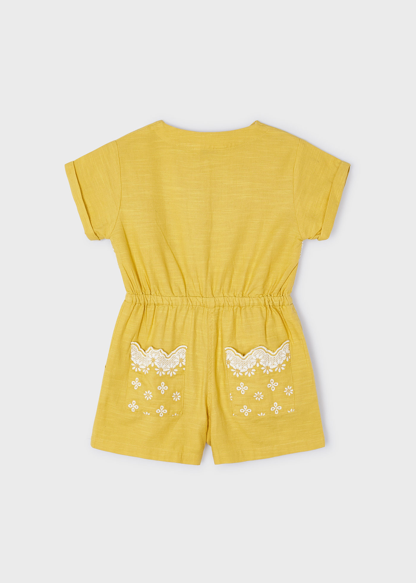 Girl Embroidered Playsuit