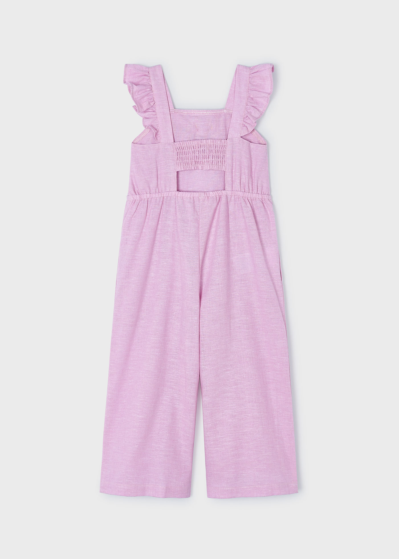 Girl Knot Linen Jumpsuit