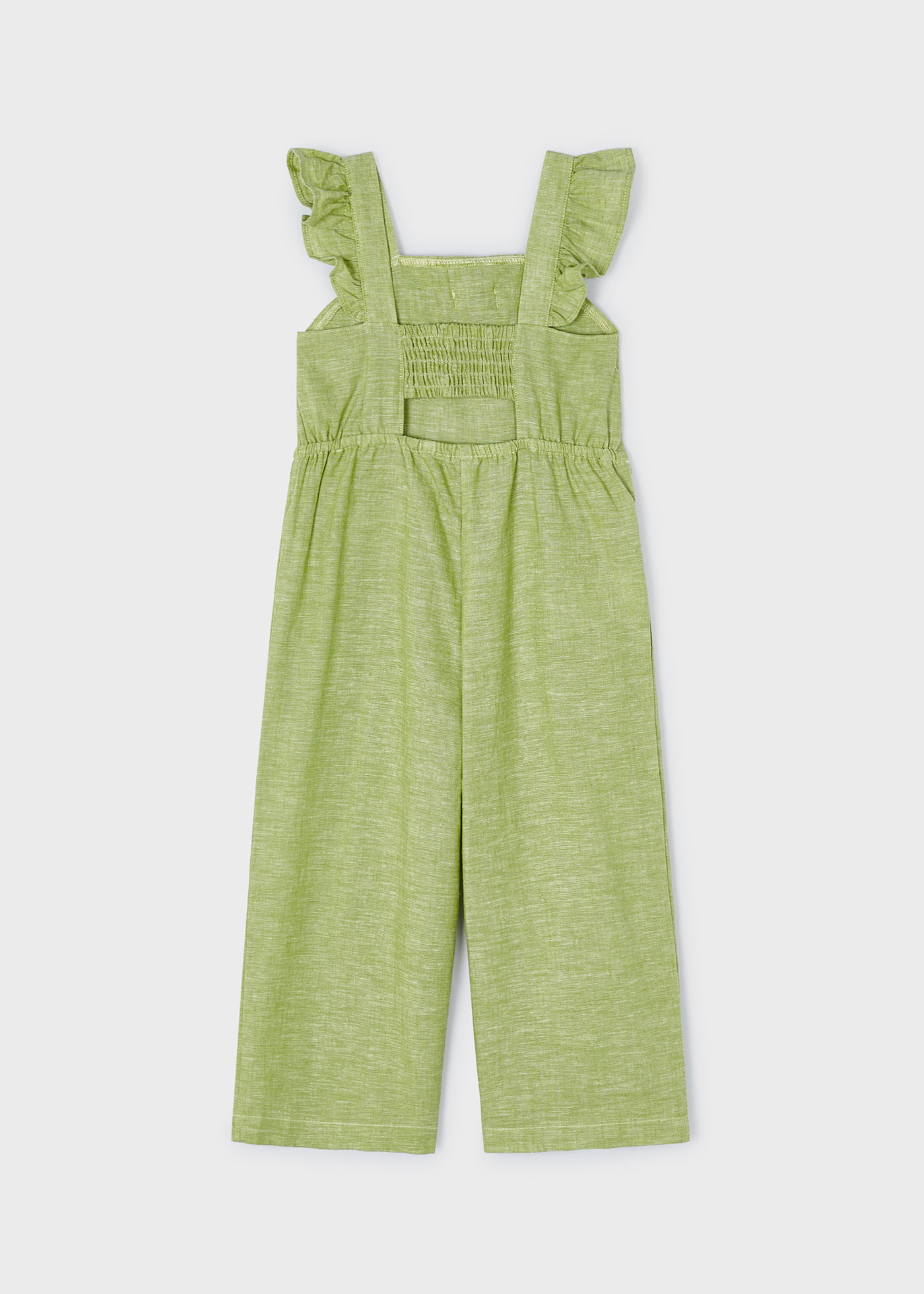 Girl Knot Linen Jumpsuit