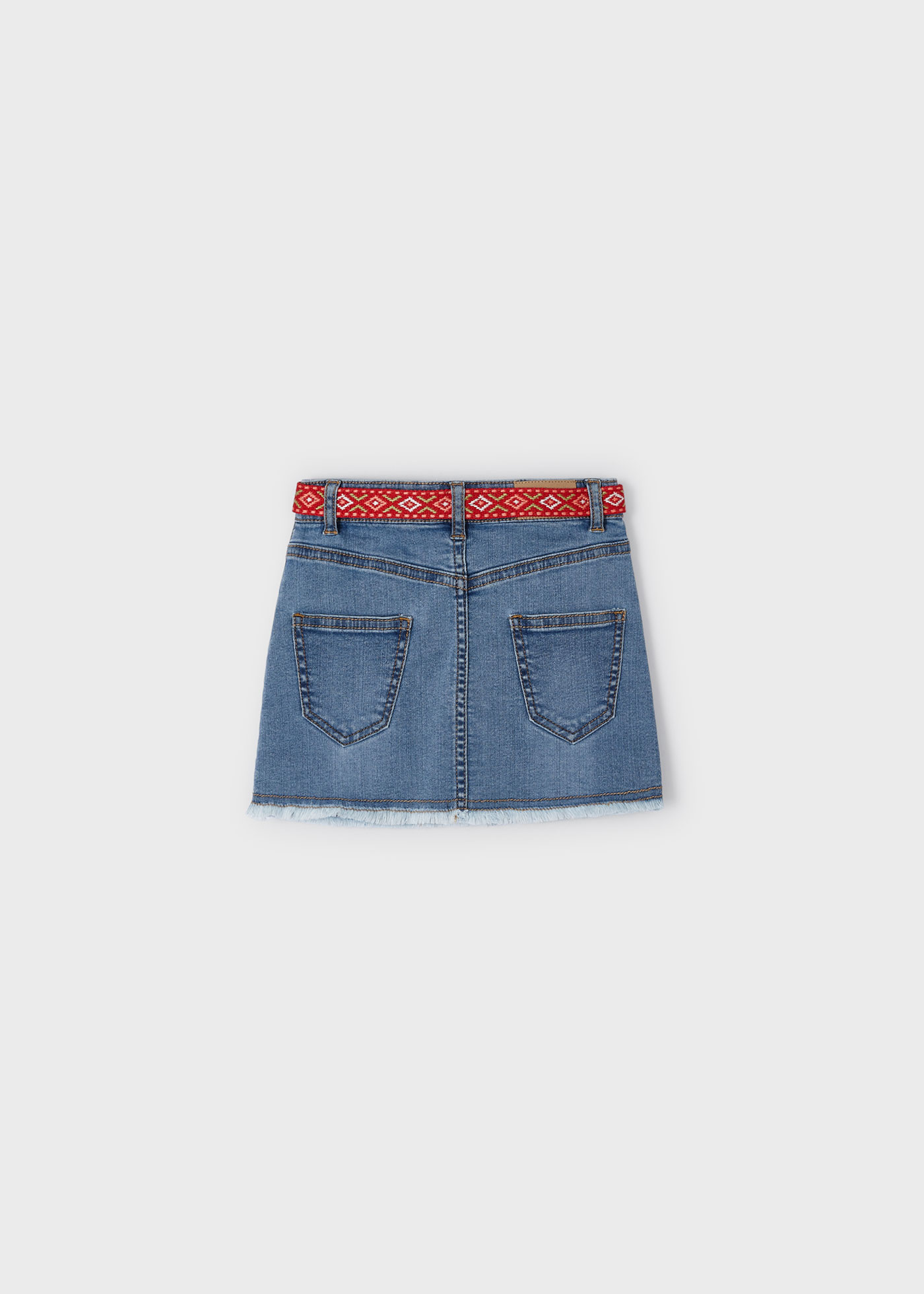 Girl Denim Skirt with Belt Better Cotton