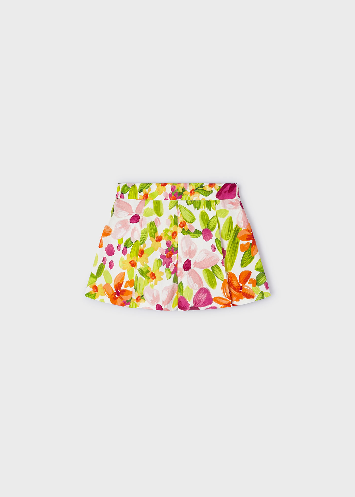 Girl Print Satin Skort