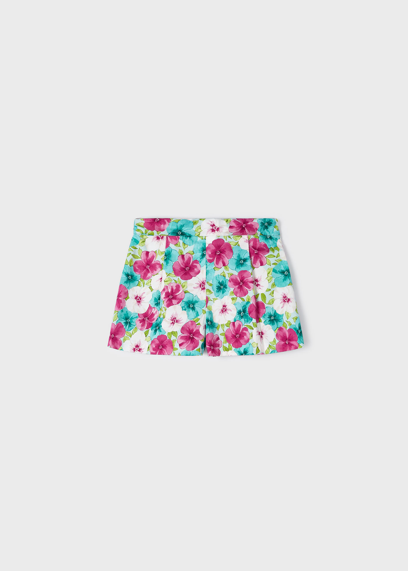 Short en satin imprimé fille