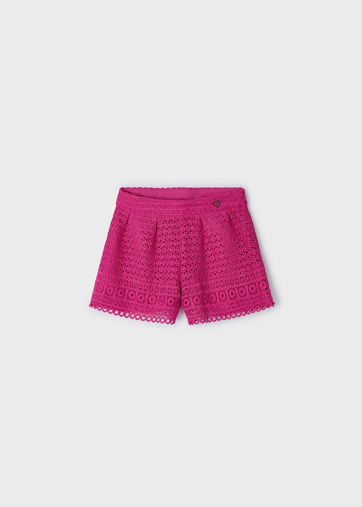 Girls guipure shorts