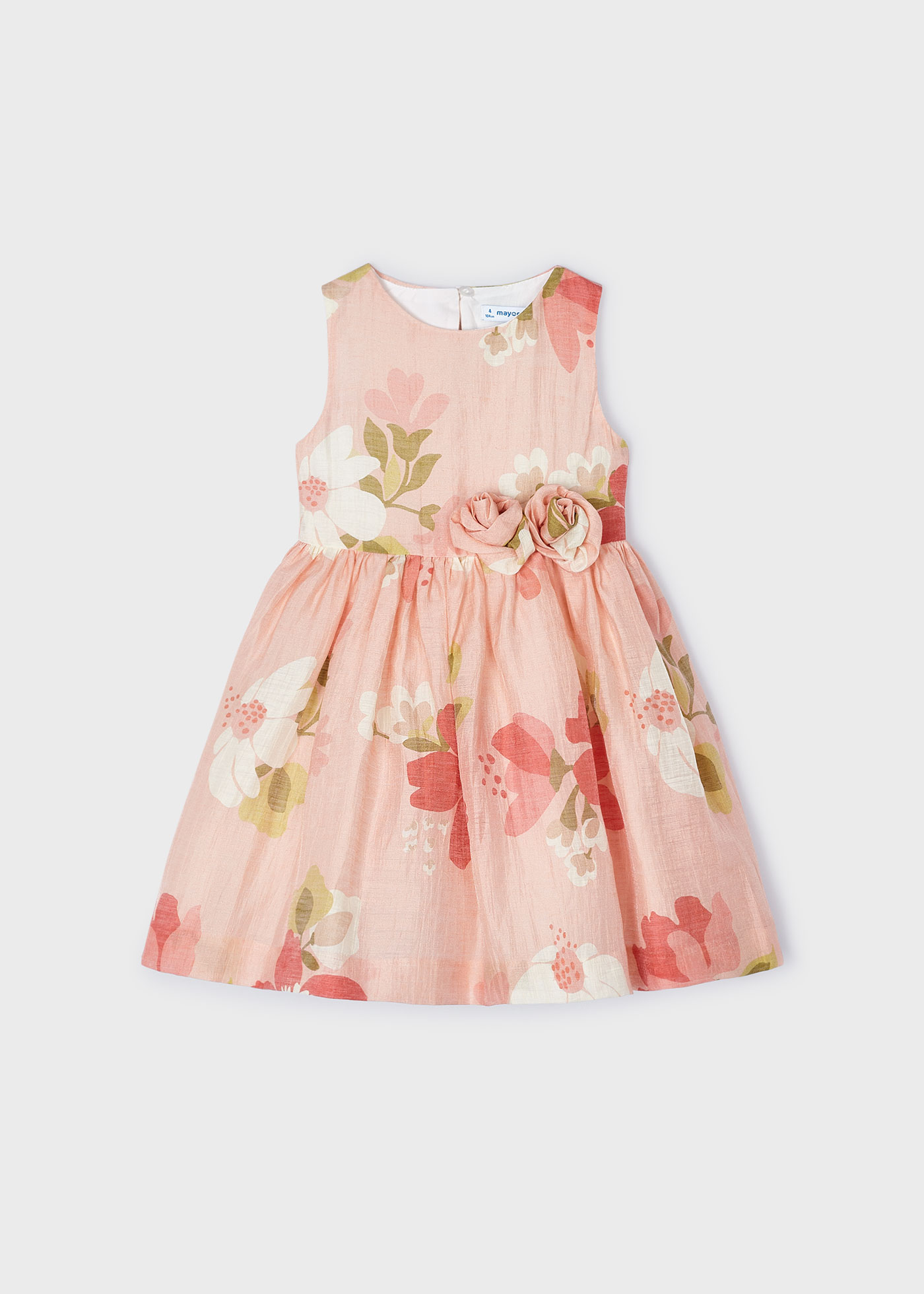 Robe imprimée fendue dans le dos fille