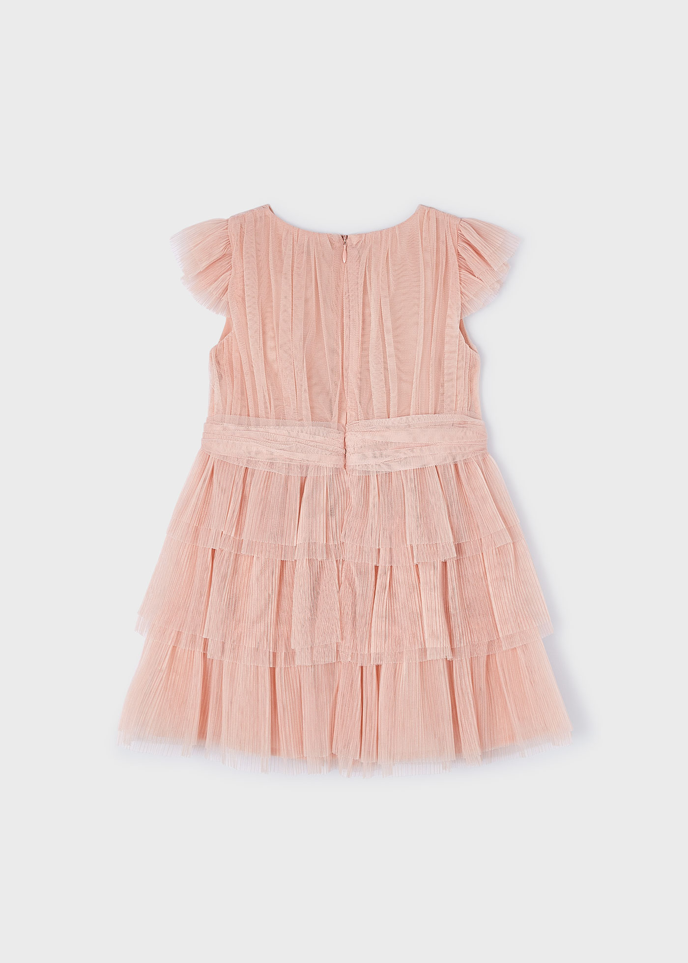 Rochie tul pliuri fetita