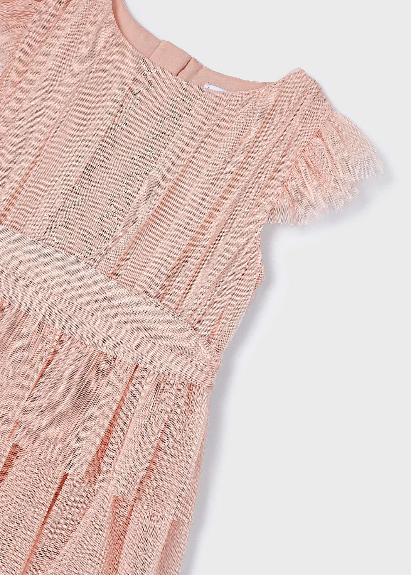 Abito tulle plissettato bambina
