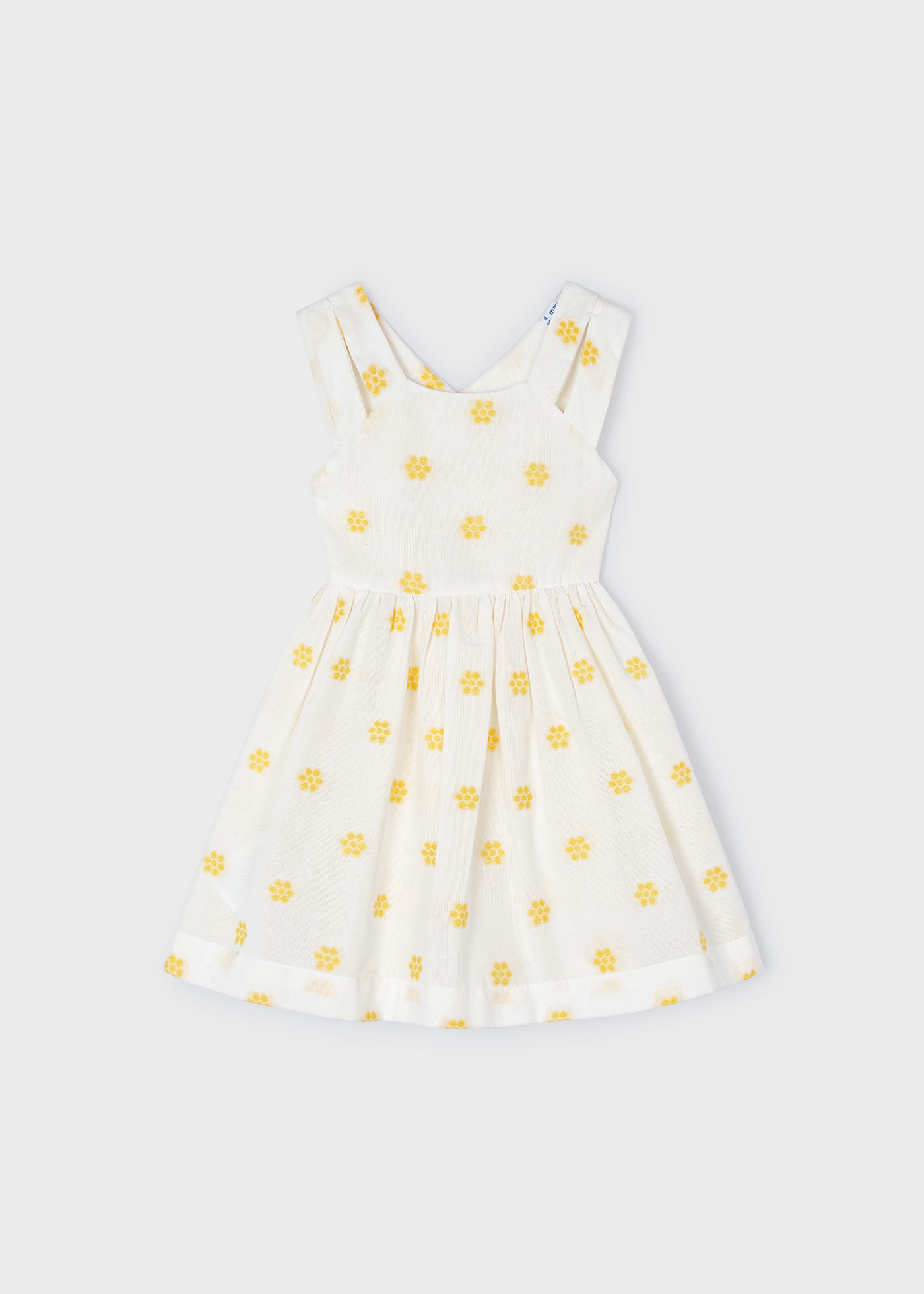 Girls jacquard floral dress