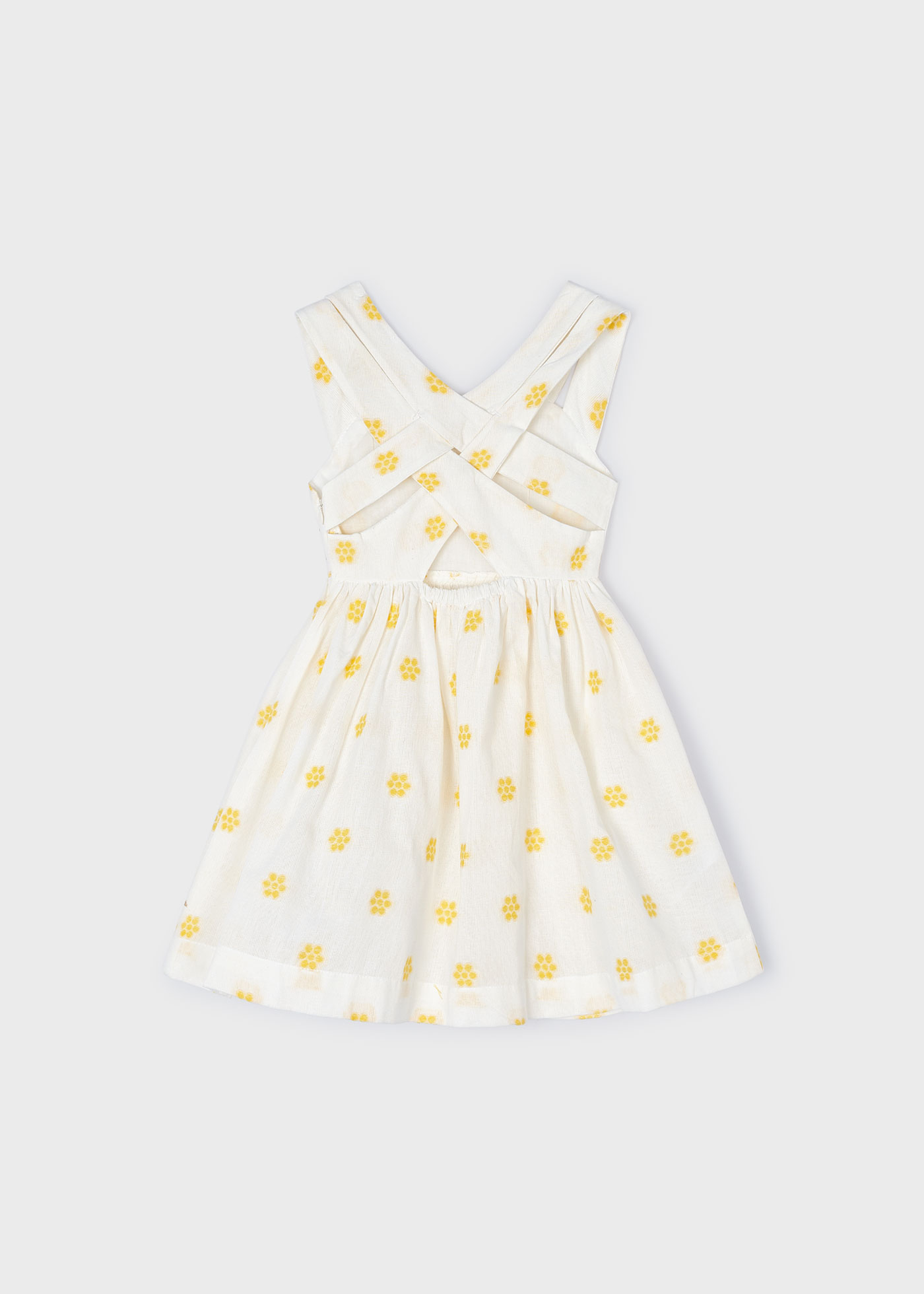Girls jacquard floral dress