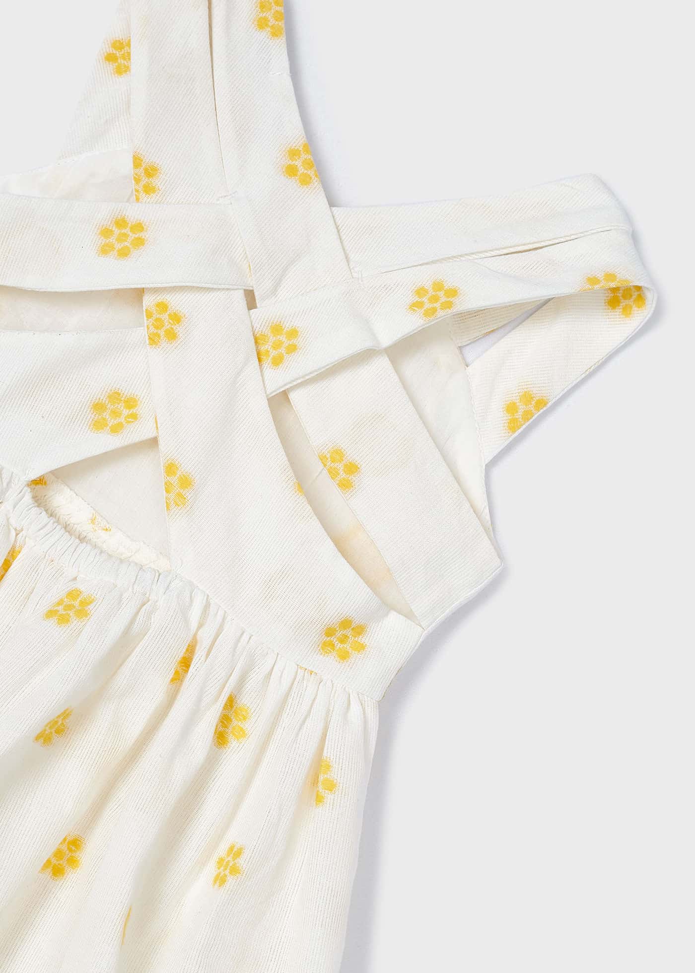 Girls jacquard floral dress