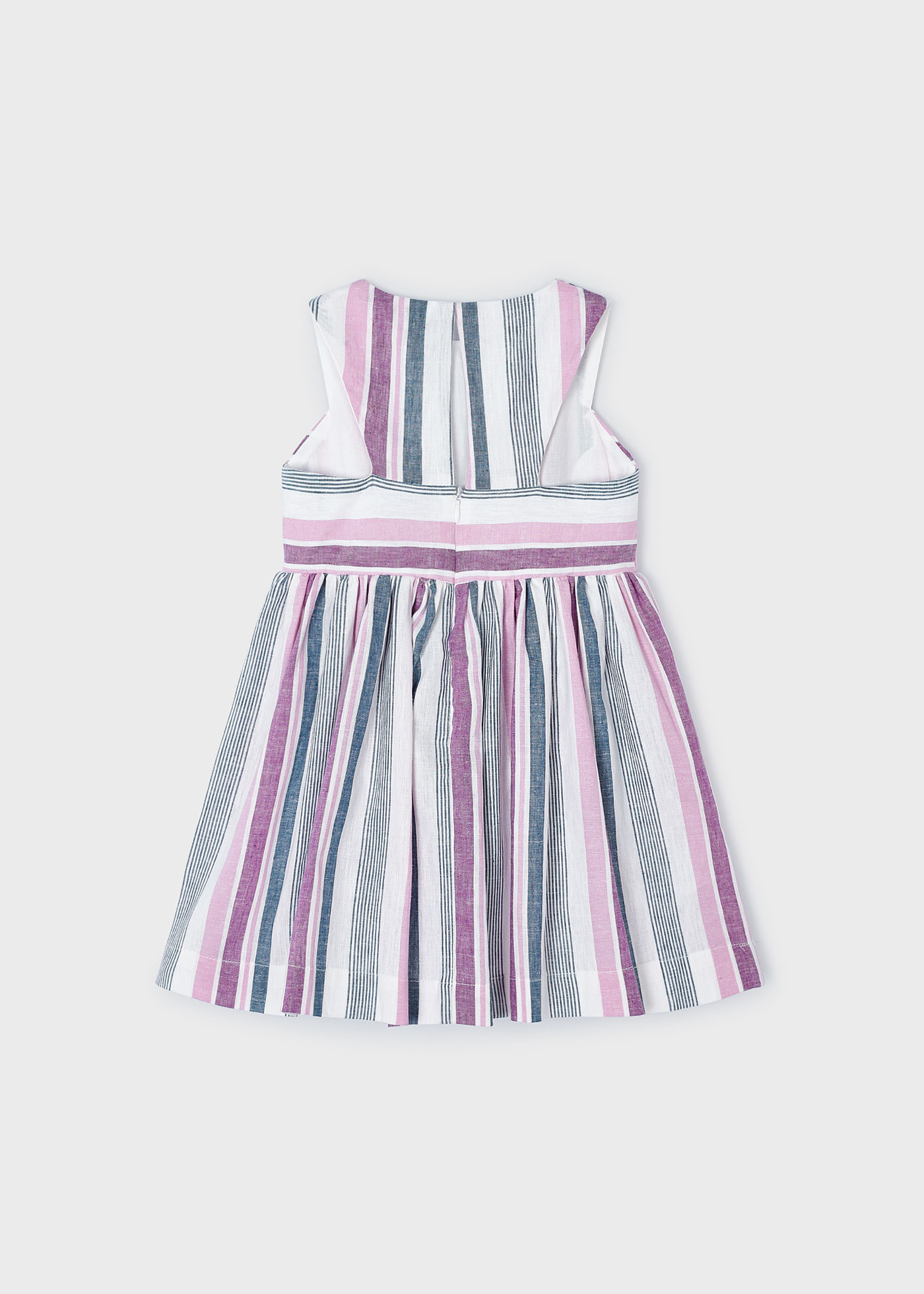 Girl Striped Linen Dress